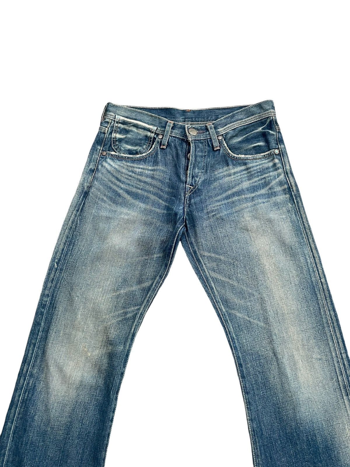 Levi's × Levi's Vintage Clothing × Vintage Vintage Flare Levis 807 Greenline Selvedge Denim Size 31" - 4 Thumbnail