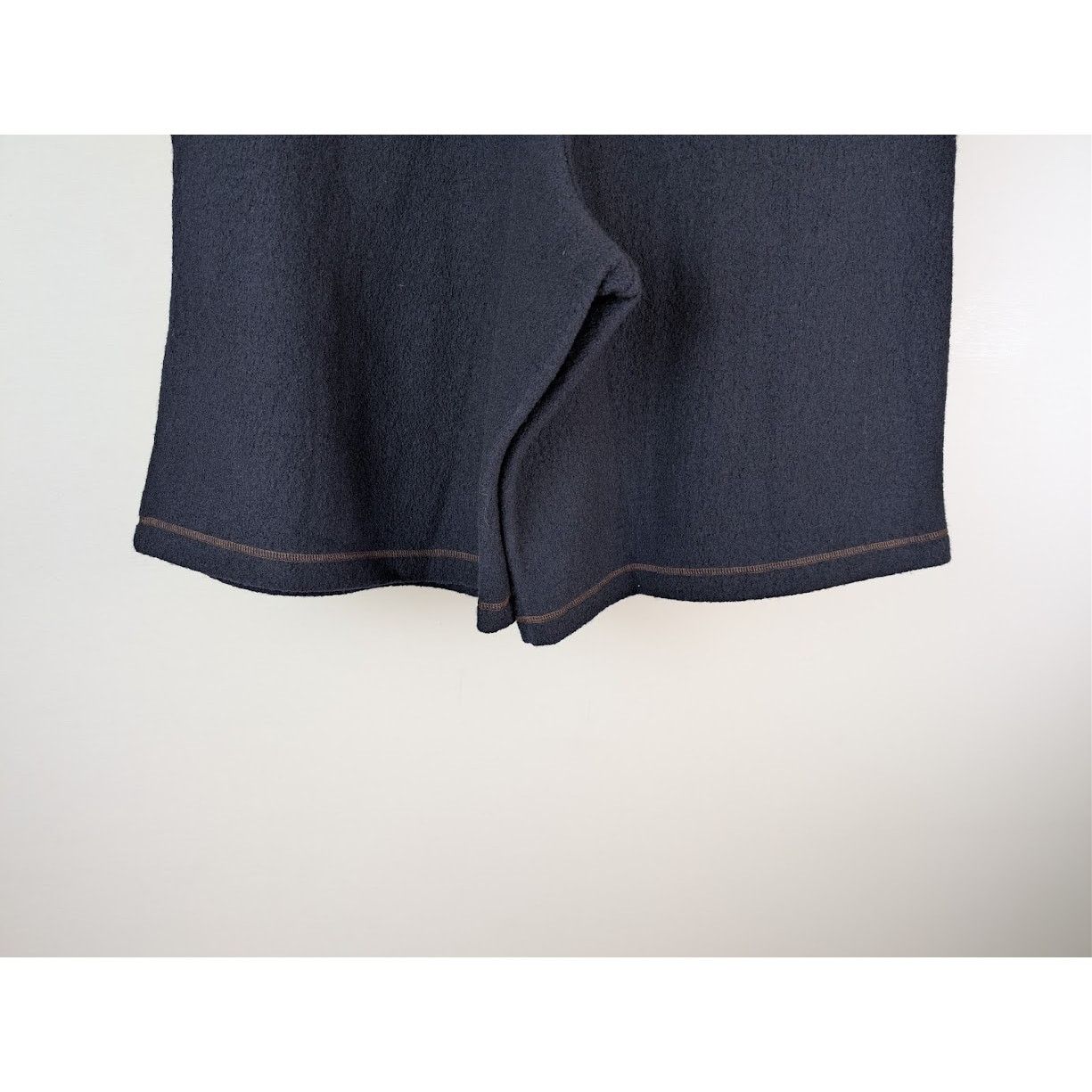 o1rshd1 Boiled Wool Jersey Shorts in Navy