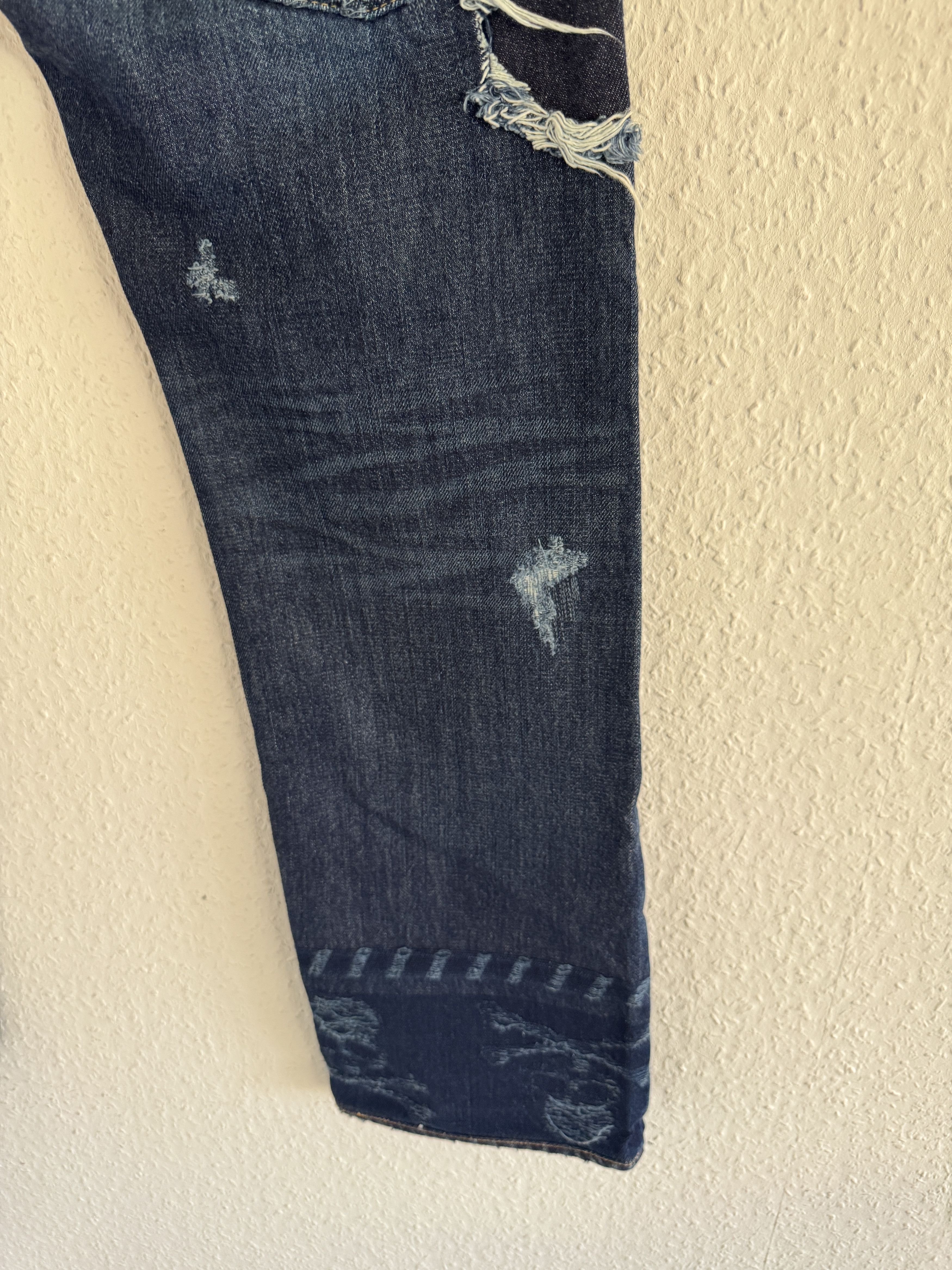 Mastermind Japan Distressed Skull Denim Size US 34 / EU 50 - 7 Thumbnail