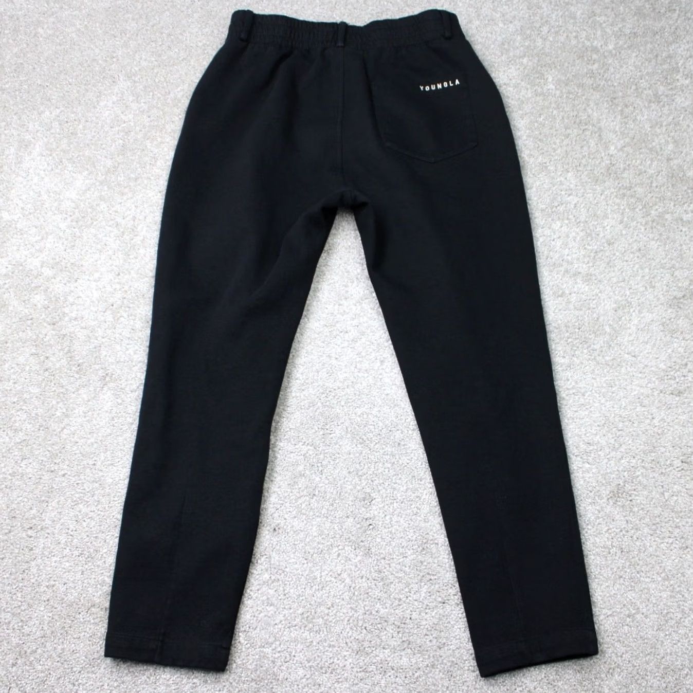 YoungLA YoungLA Pants Mens 32L Black Urban Straight Leg Cotton/Nylon Fleece Joggers Size US 32 / EU 48 - 6 Thumbnail