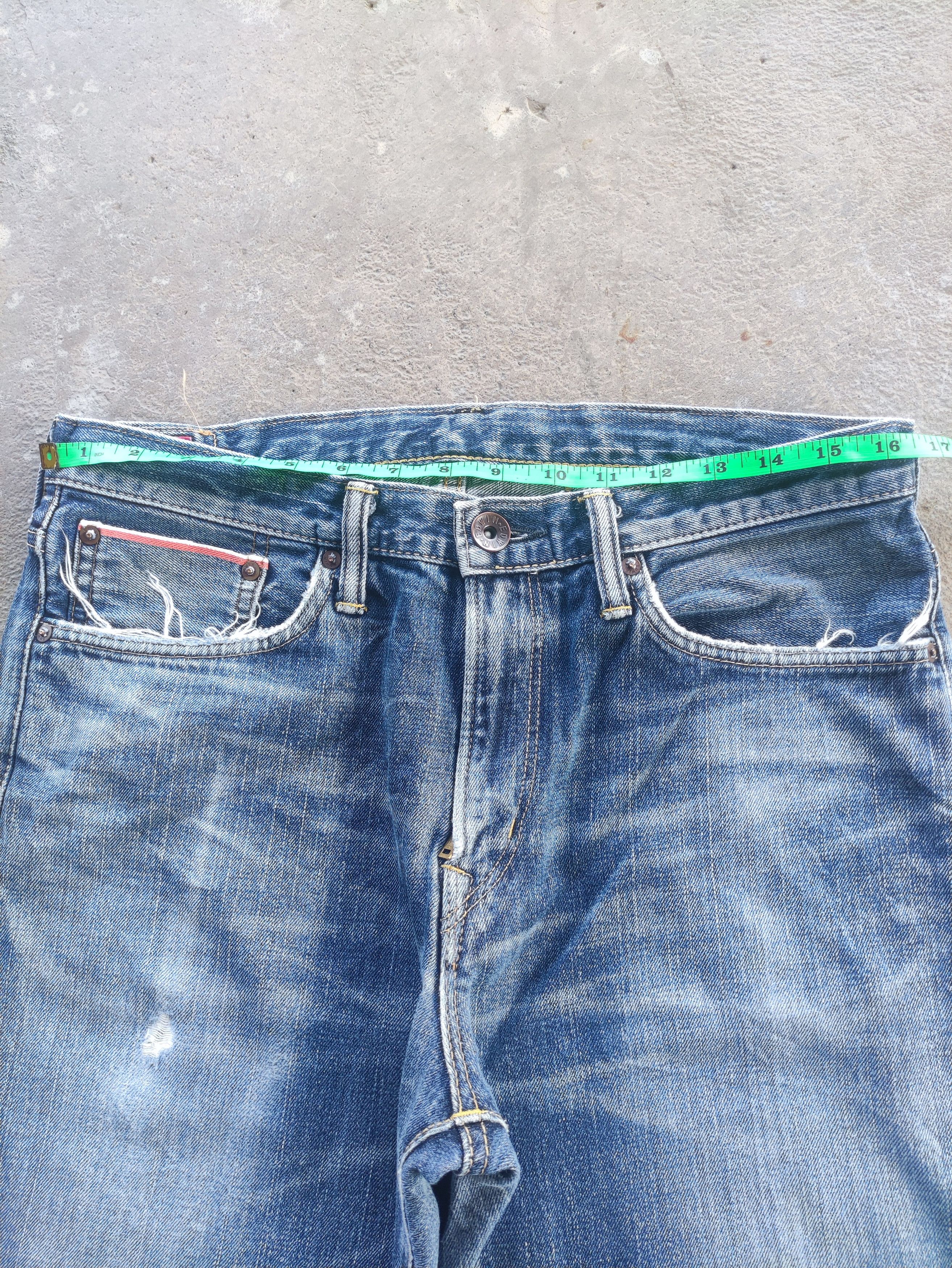 Edwin Vintage Edwin Brand Distressed Faded Denim Pants Size US 33 - 6 Thumbnail