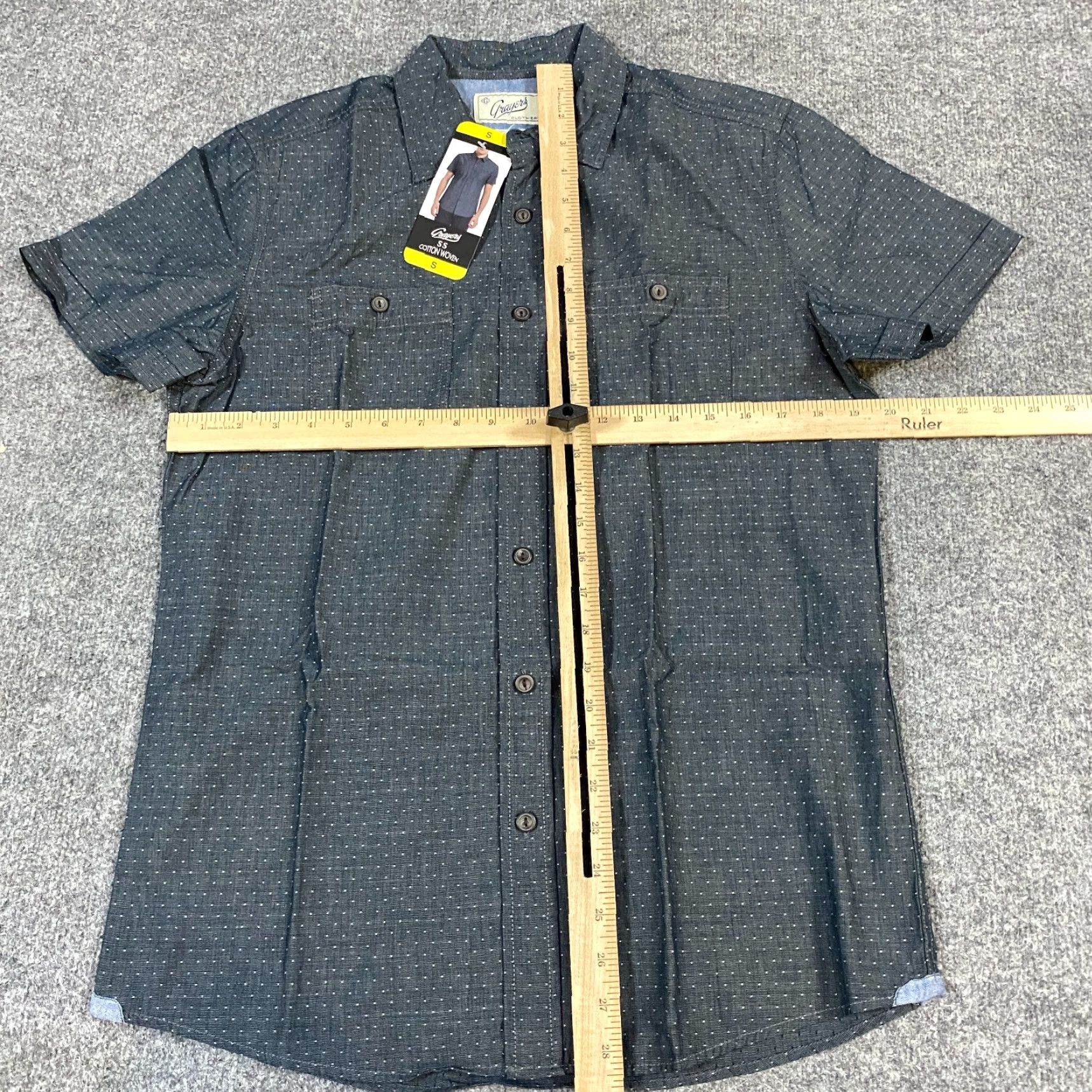 Grayers Grayers Mens Shirt S Gray Polka Dot Dobby 100% Cotton NEW Shirt Men S Gray Polka Dot Grayers Grayers Shirt S Gray Polka Dot Dobby 100% Cotton NEW Size US S / EU 44-46 / 1 - 3 Thumbnail