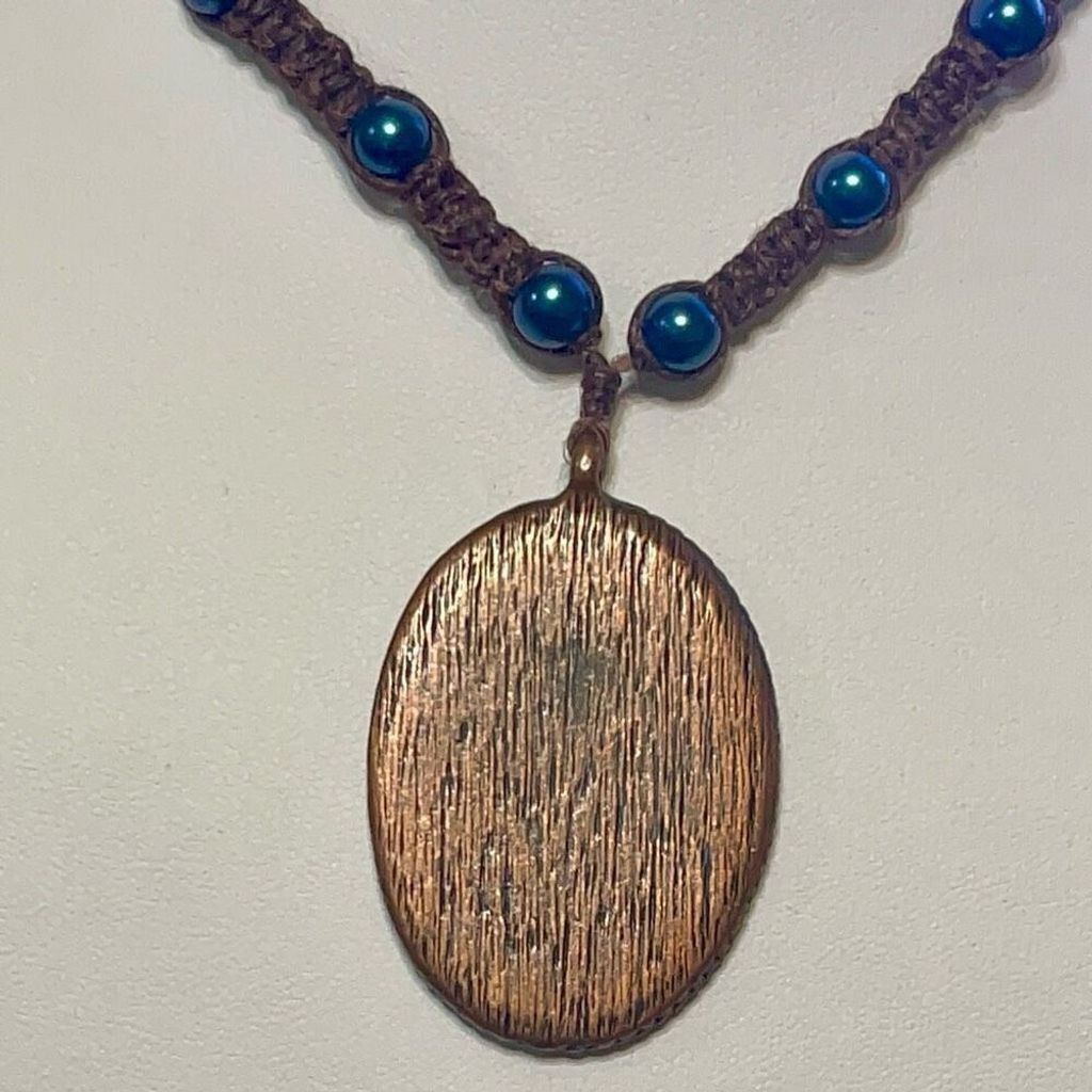 Other Vintage Orgone Stone Copper Pendant Painted Bird Necklace Size ONE SIZE - 6 Thumbnail