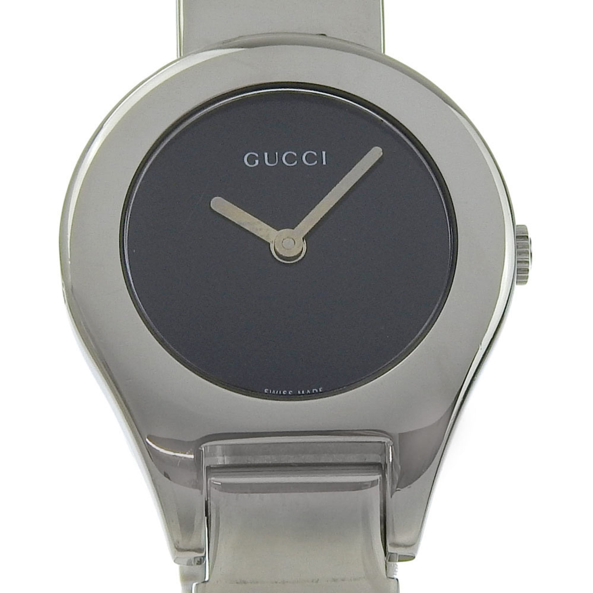 Gucci Gucci watch 6700L stainless steel black quartz analog display dial women's Size ONE SIZE - 1 Thumbnail