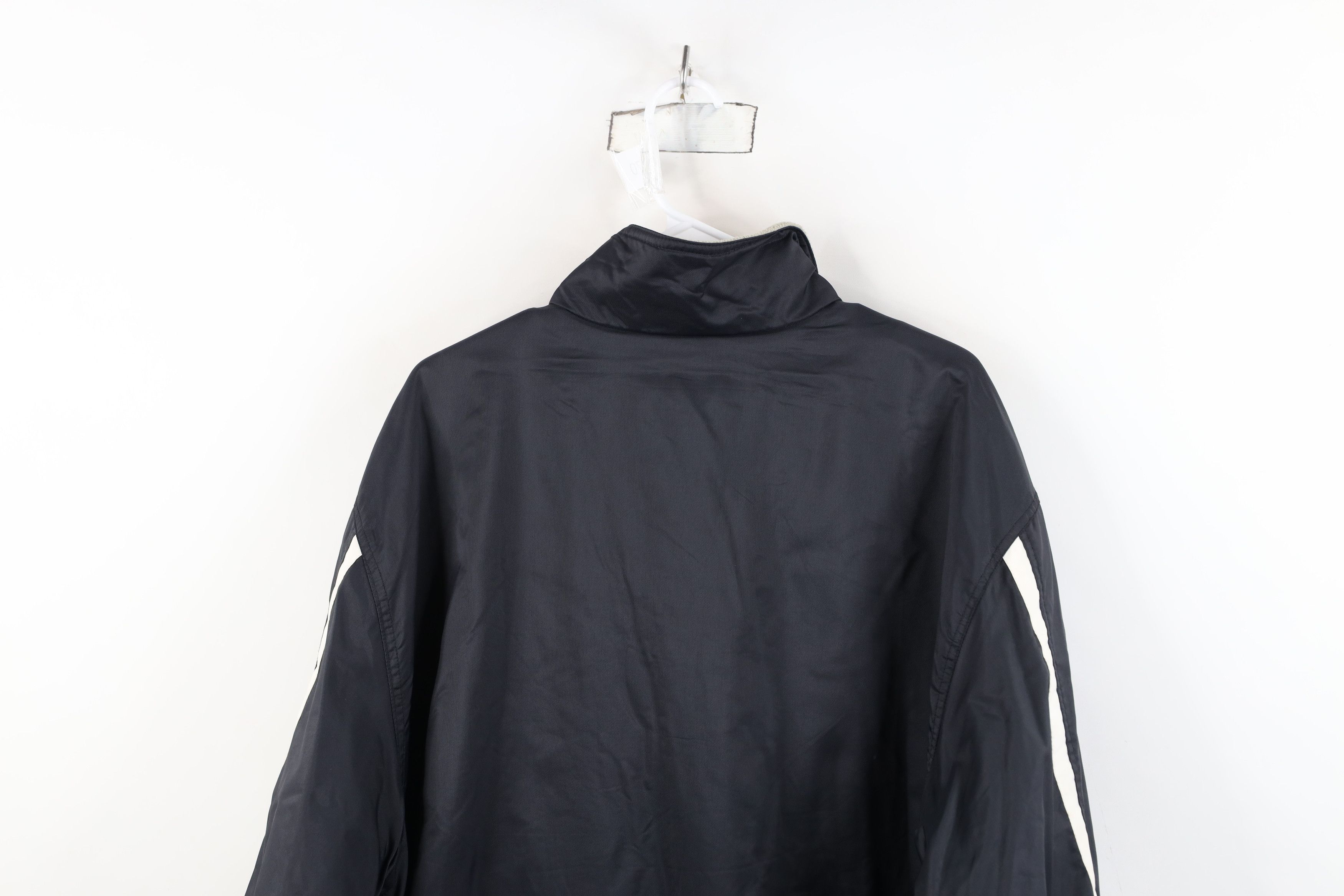 Nike Vintage 90s Nike Scott Mini Swoosh Fleece Lined Jacket Black Size US XL / EU 56 / 4 - 14 Thumbnail