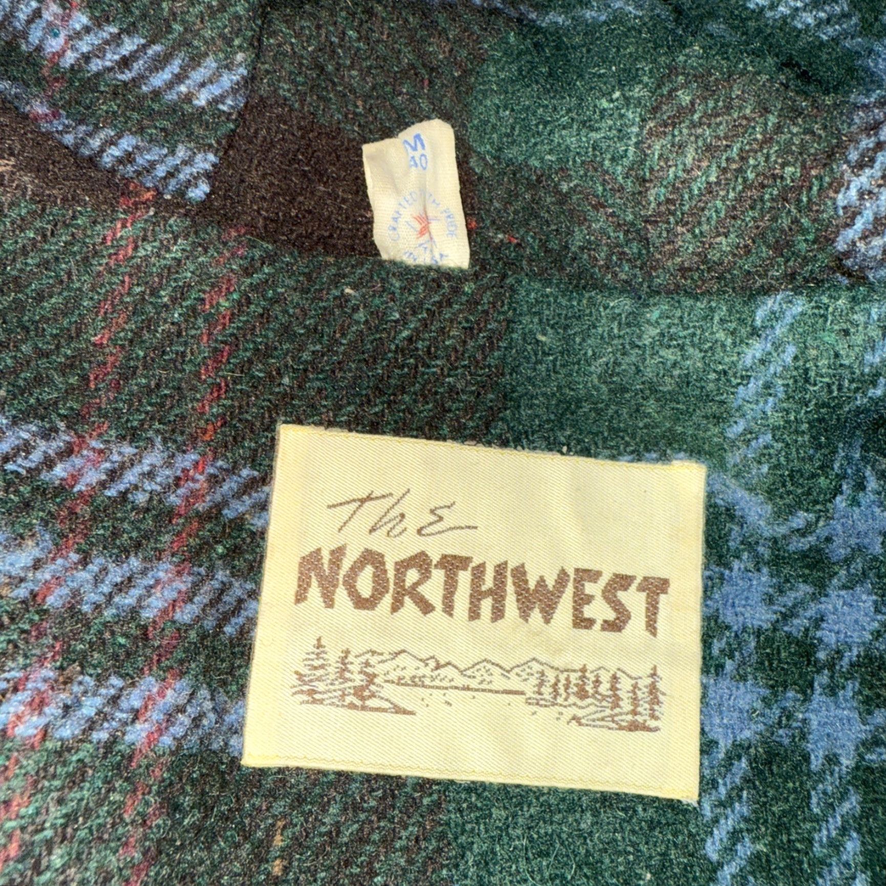 Vintage VINTAGE The Northwest Coat Wool Lined Jacket Dark Army Green Long Hooded Men’s M Jacket Size US XXS / EU 40 - 3 Thumbnail