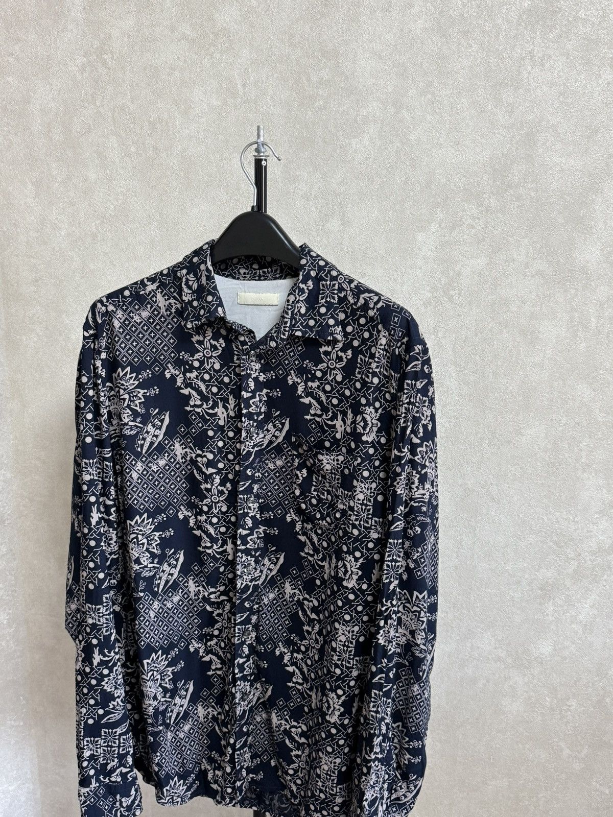 Diesel Vintage Diesel Button Up Shirt Geometric Print Size XL Size US XL / EU 56 / 4 - 6 Thumbnail