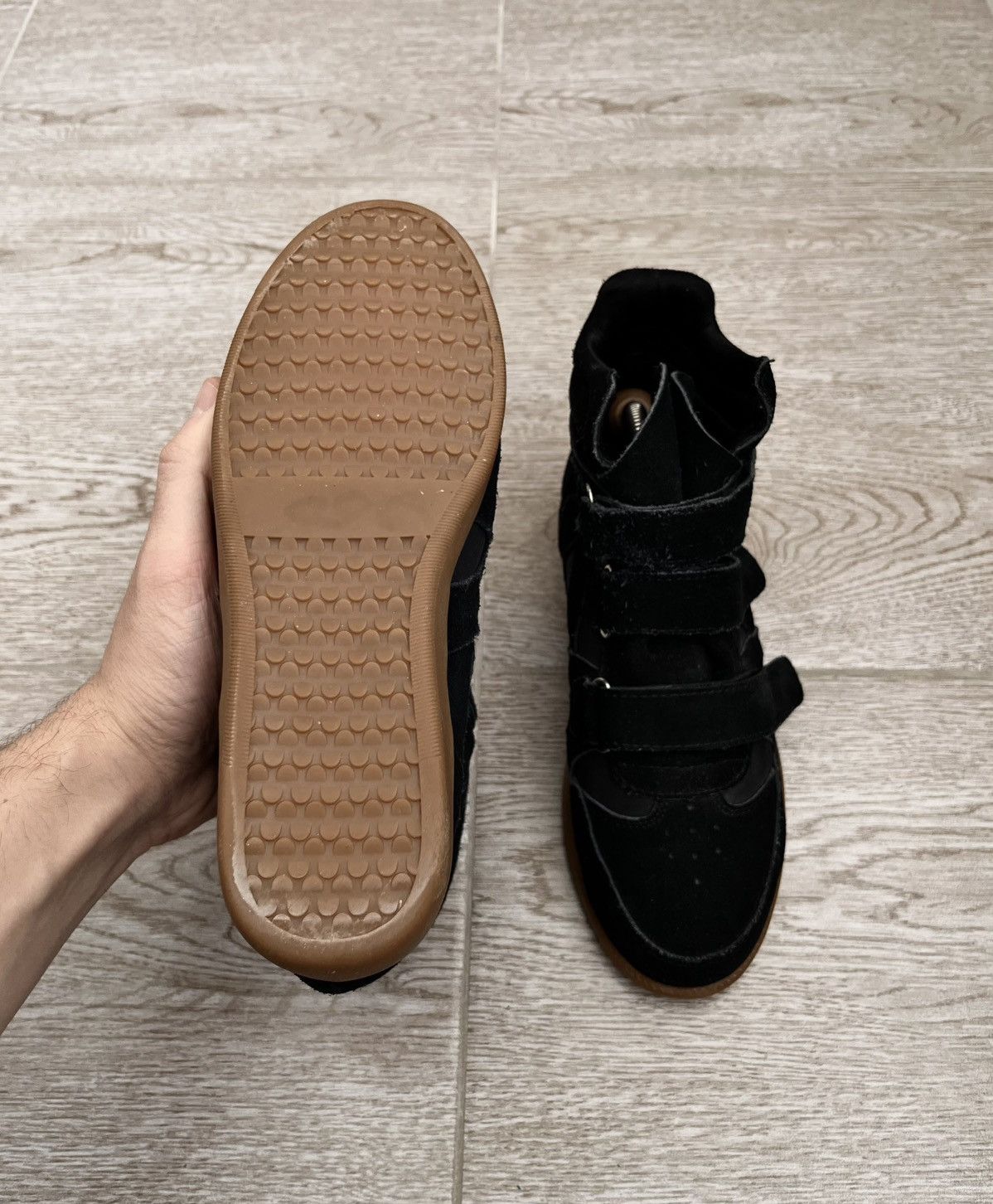 Isabel Marant Isabel Marant Style Black Bekett Wedge Sneakers Size US 7 / IT 37 - 9 Thumbnail