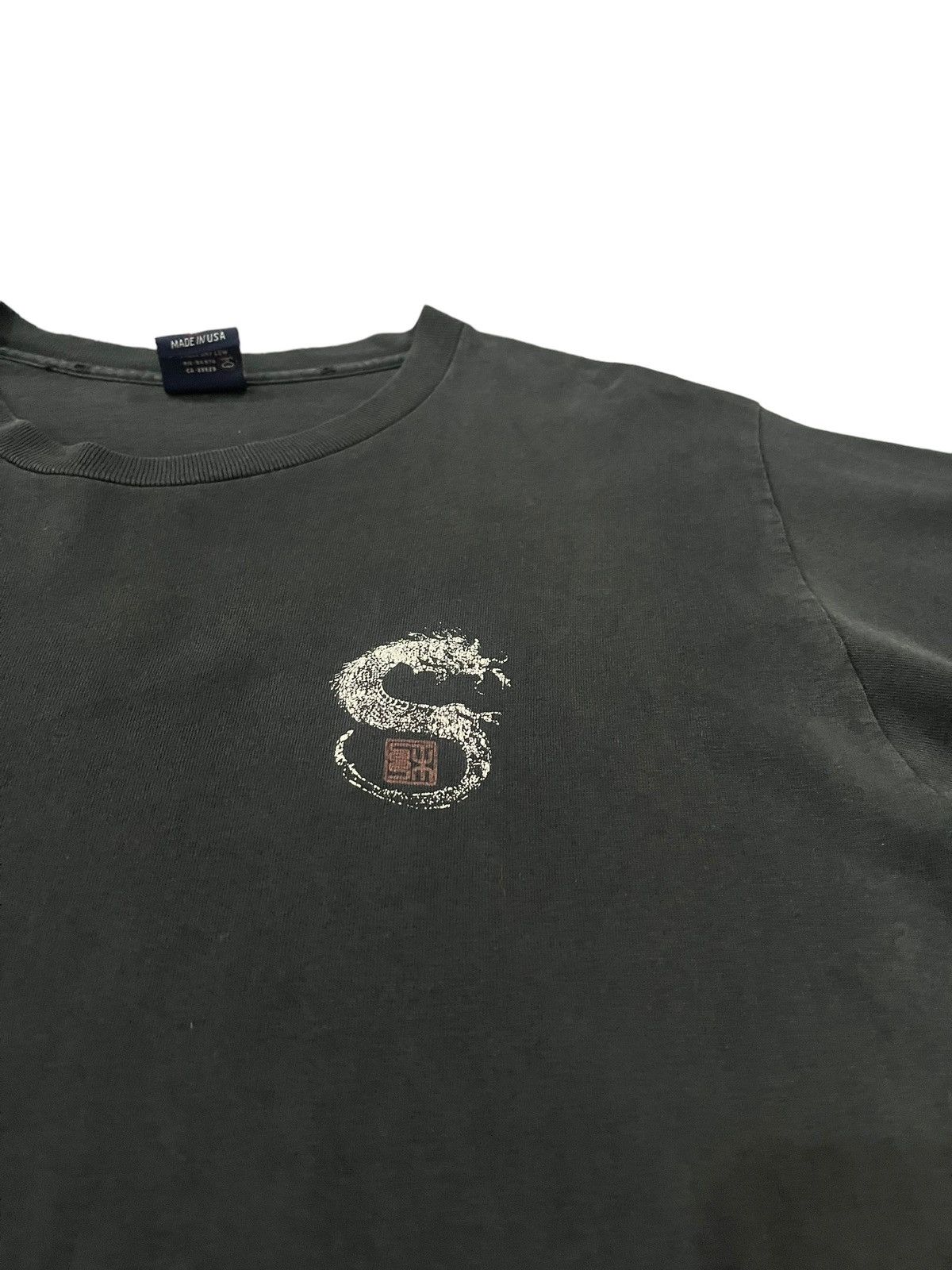 Stussy Thrashed Faded Stussy Dragon Shirt ERD Grunge single stich Size US M / EU 48-50 / 2 - 4 Thumbnail