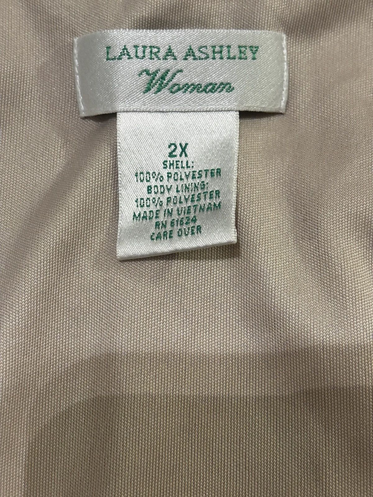 Laura Ashley Women’s beige texture Top.wt2604 Size XXL / US 16-18 / IT 52-54 - 10 Thumbnail
