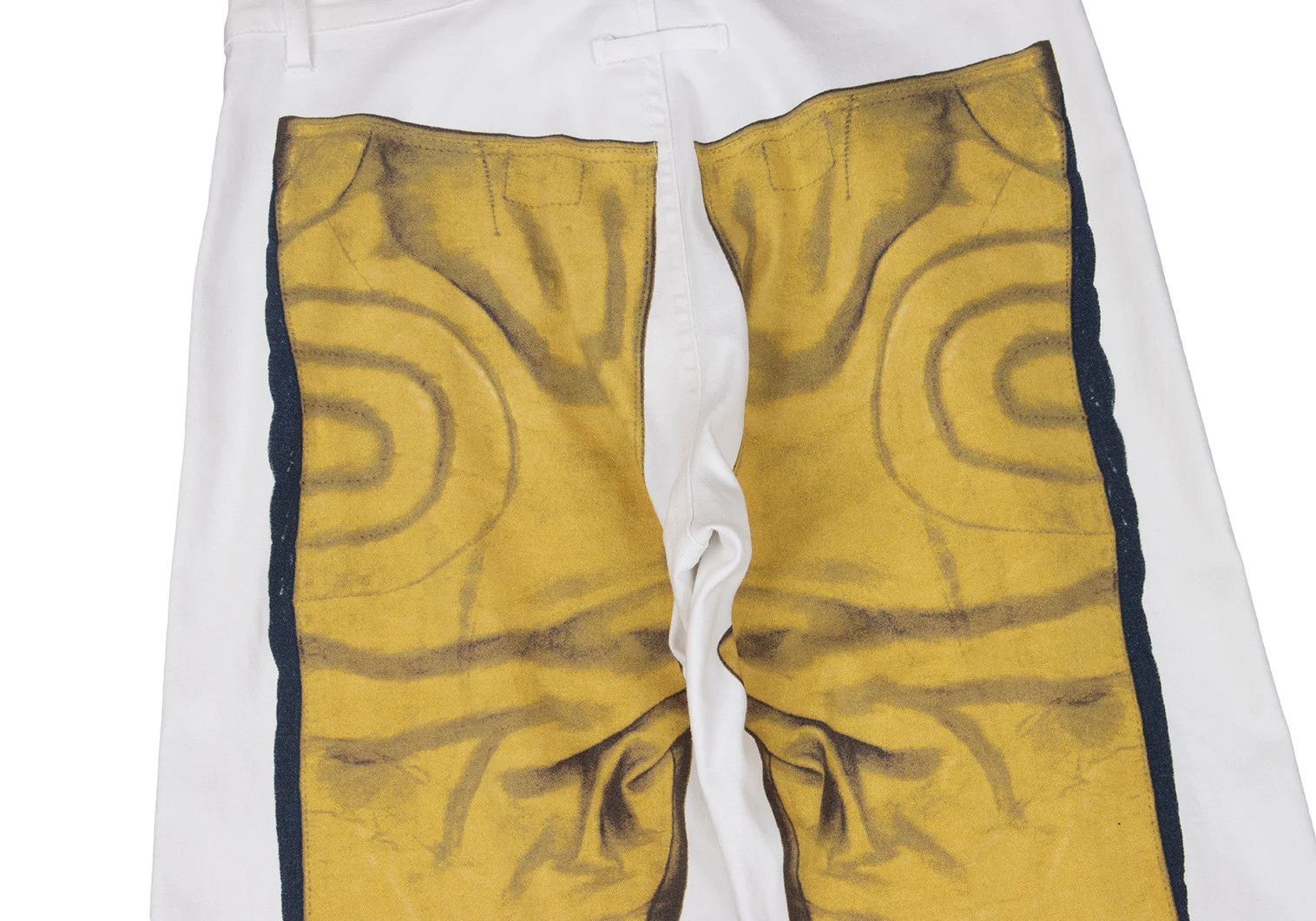 Jean Paul Gaultier Trompe L'Oeil Cotton Stretch Pants in White Size US 32 / EU 48 - 15 Thumbnail