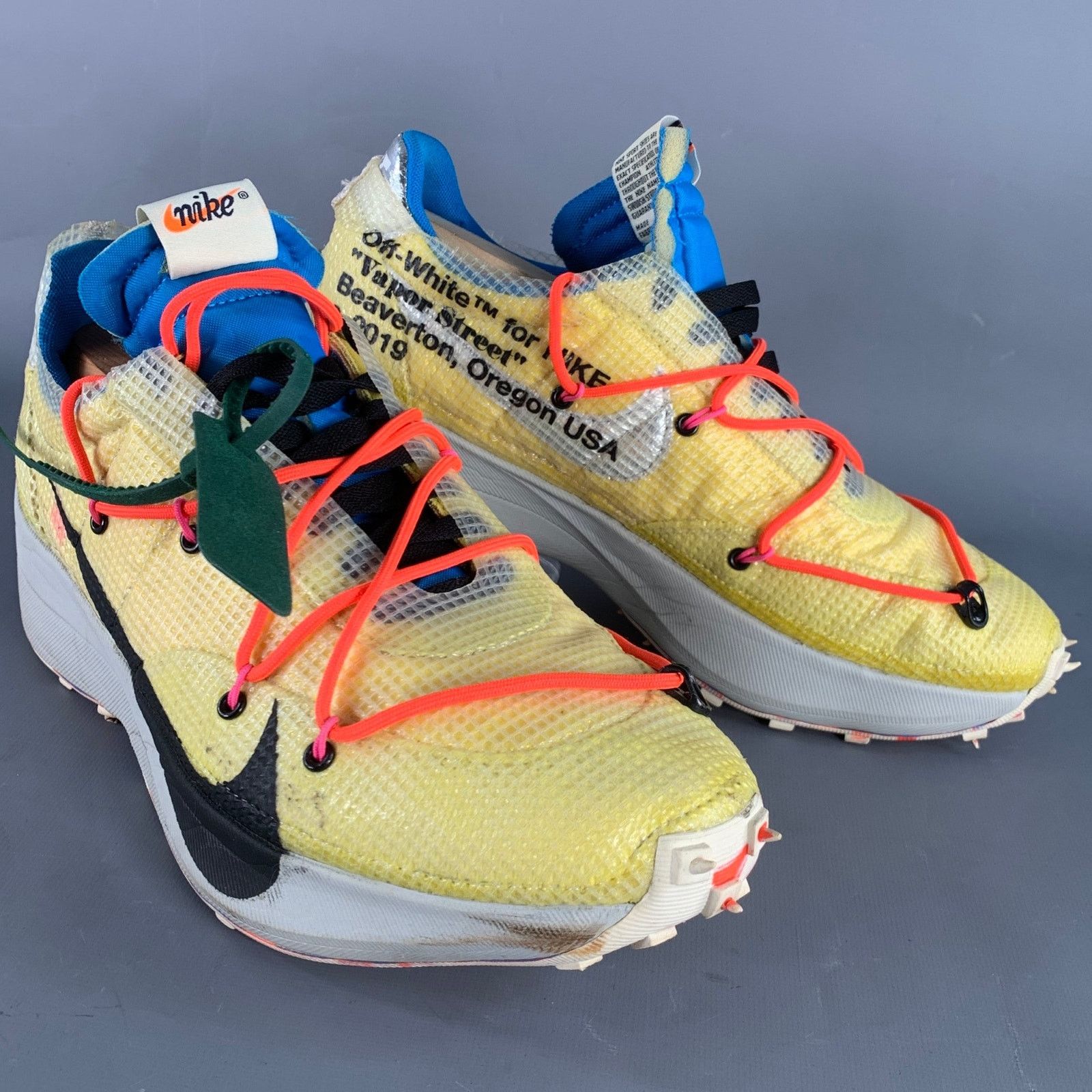 Off-White OFF-WHITE Vapor Street Black Color Block Lace-Up Sneakers Size US 12 / IT 42 - 1 Thumbnail