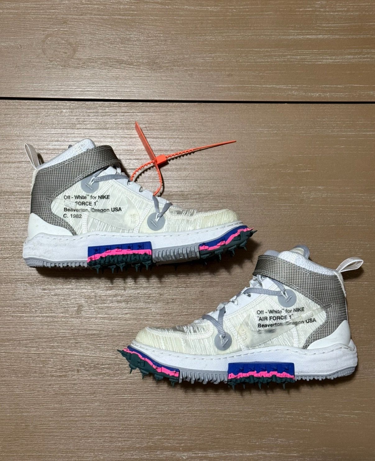 Nike × Off-White Off-White x Air Force 1 Mid ‘White’ Size US 6 / EU 39 - 1 Thumbnail