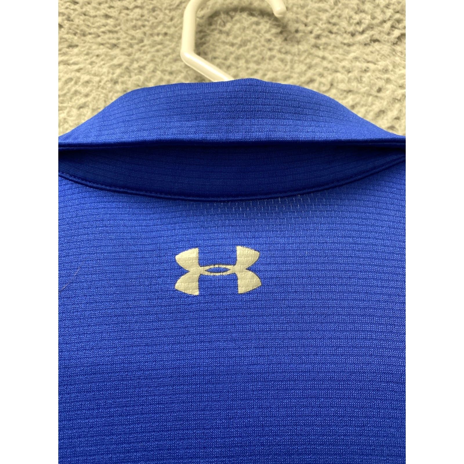 Under Armour Under Armour Polo Golf /118-6 Blue Lightwt Stretch 5% Spandex Polyester S/S L Relaxed Regular Men's Size US L / EU 52-54 / 3 - 7 Thumbnail