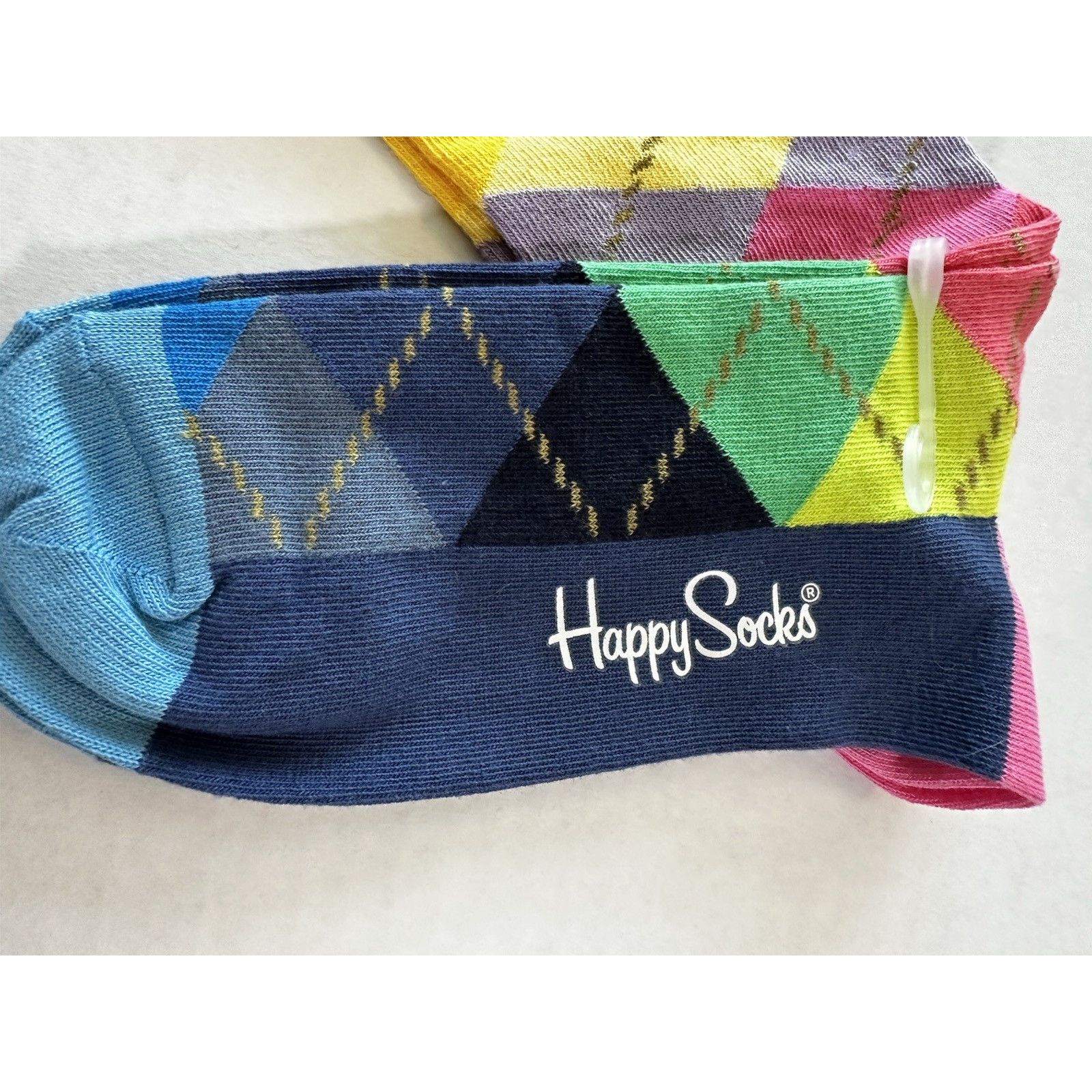 Happy Socks Happy Socks Crew Argyle Socks Sz M 8-12-W 10-12.5 Preppy NWT Size ONE SIZE - 3 Thumbnail