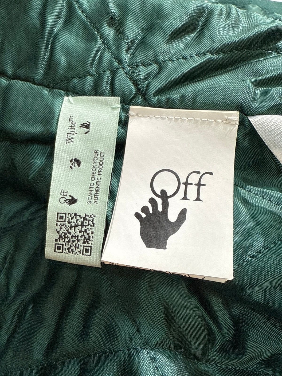 Off-White Off-White Barrel Leather Varsity Jacket Size US S / EU 44-46 / 1 - 6 Thumbnail