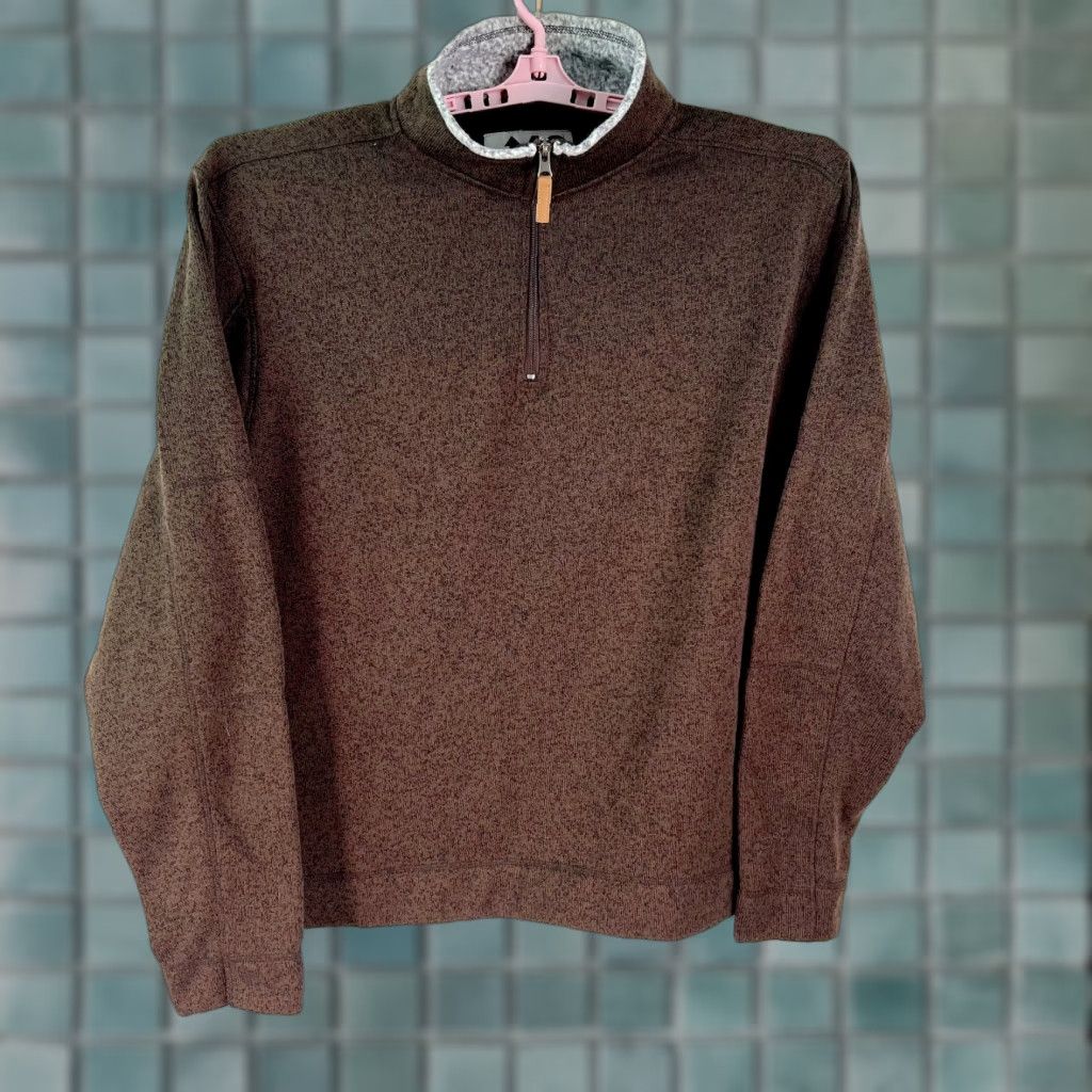 Vintage N40 Gear Mens Quarter Zip Long Sleeves Mock Neck Casual Brown Sweater Size 2XL Size US XXL / EU 58 / 5 - 1 Thumbnail
