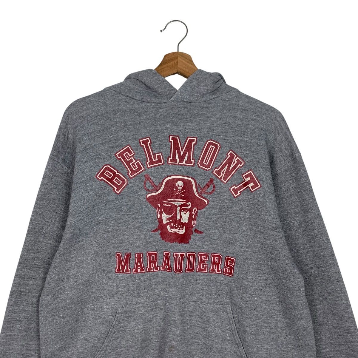 Russell Athletic 90's BELMONT MARAUDERS Big Logo Pullover Hoodies #3641-C166 Size US L / EU 52-54 / 3 - 8 Thumbnail