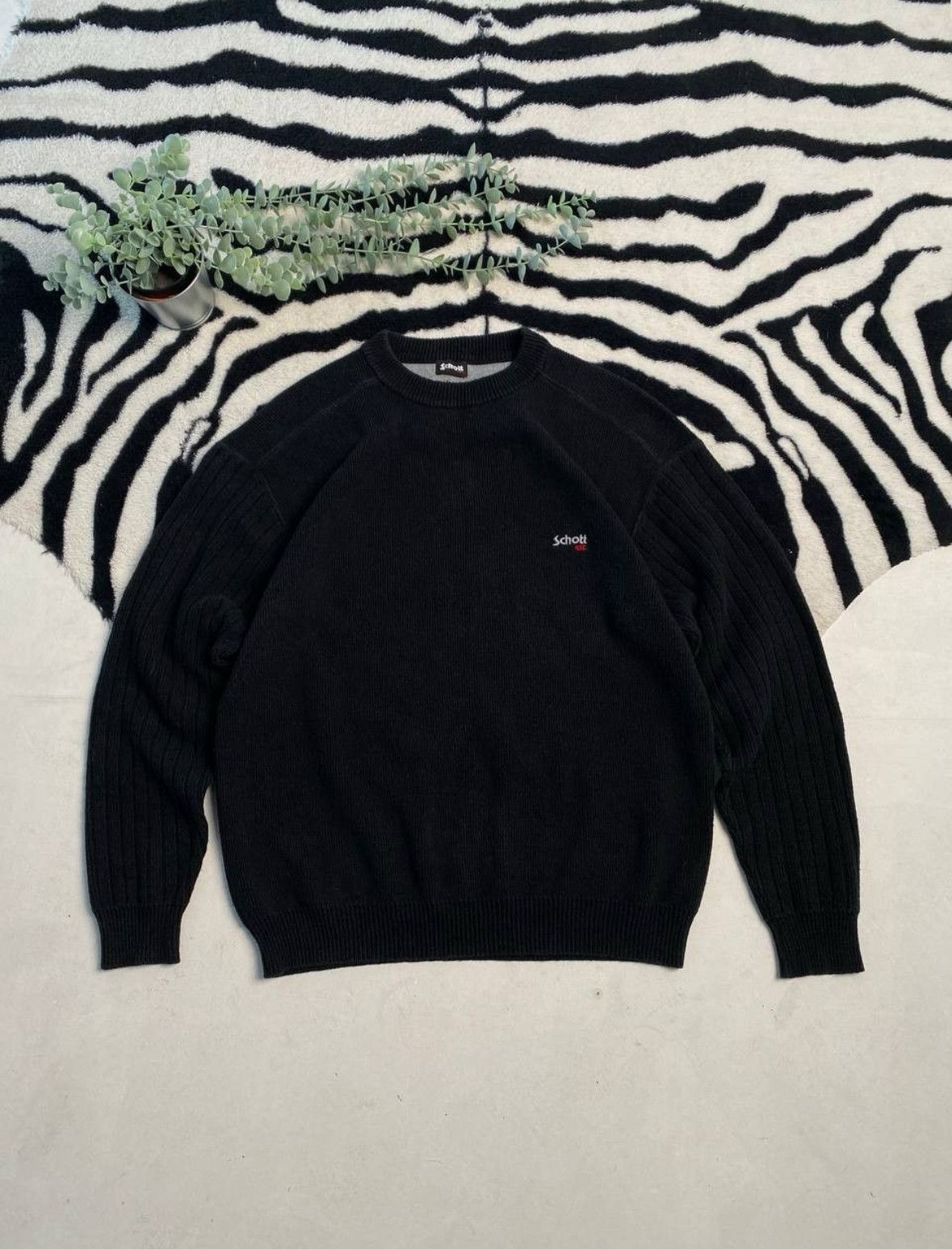 Schott × Vintage Vintage sweatshirt shcott knite travis scott boxy fit Size US XL / EU 56 / 4 - 1 Thumbnail