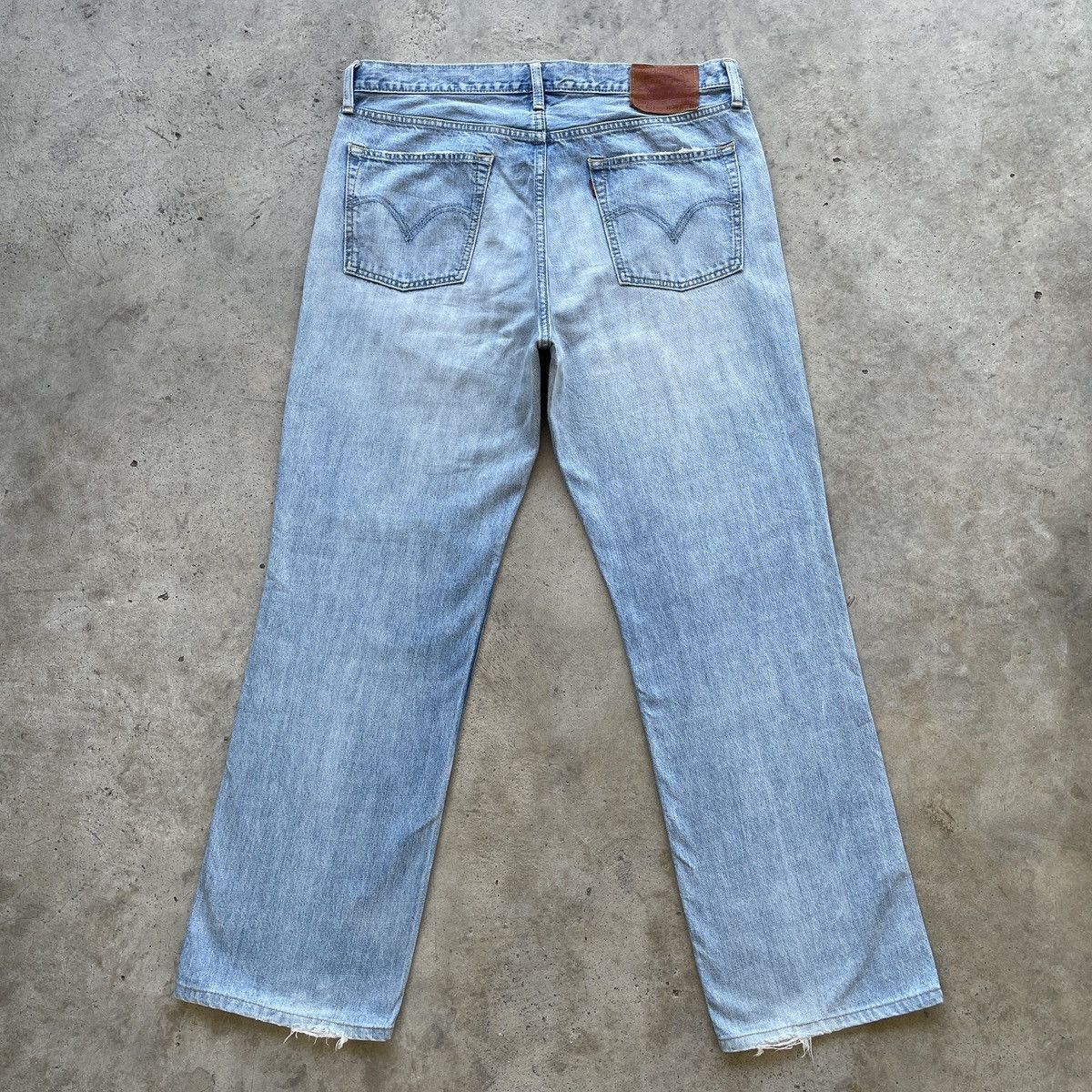 Jean × Levi's × Vintage Vintage Levi’s 502 Light Wash Distressed Jeans Pants Faded Size US 36 / EU 52 - 13 Thumbnail
