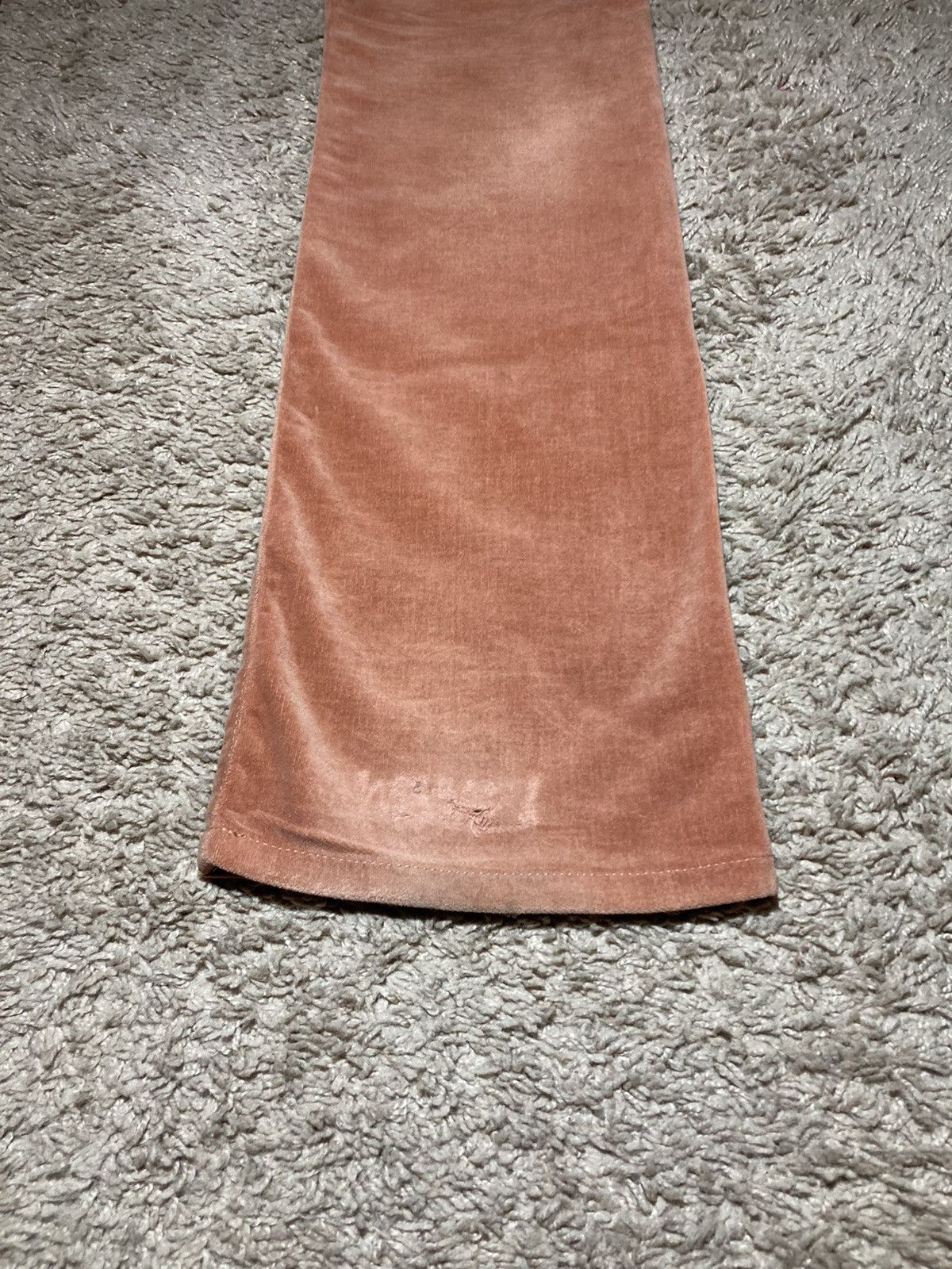 Dior AW05 Dior Velvet Peach Semi Flare Jeans Skinny 2005 Hedi Size US 27 - 12 Thumbnail