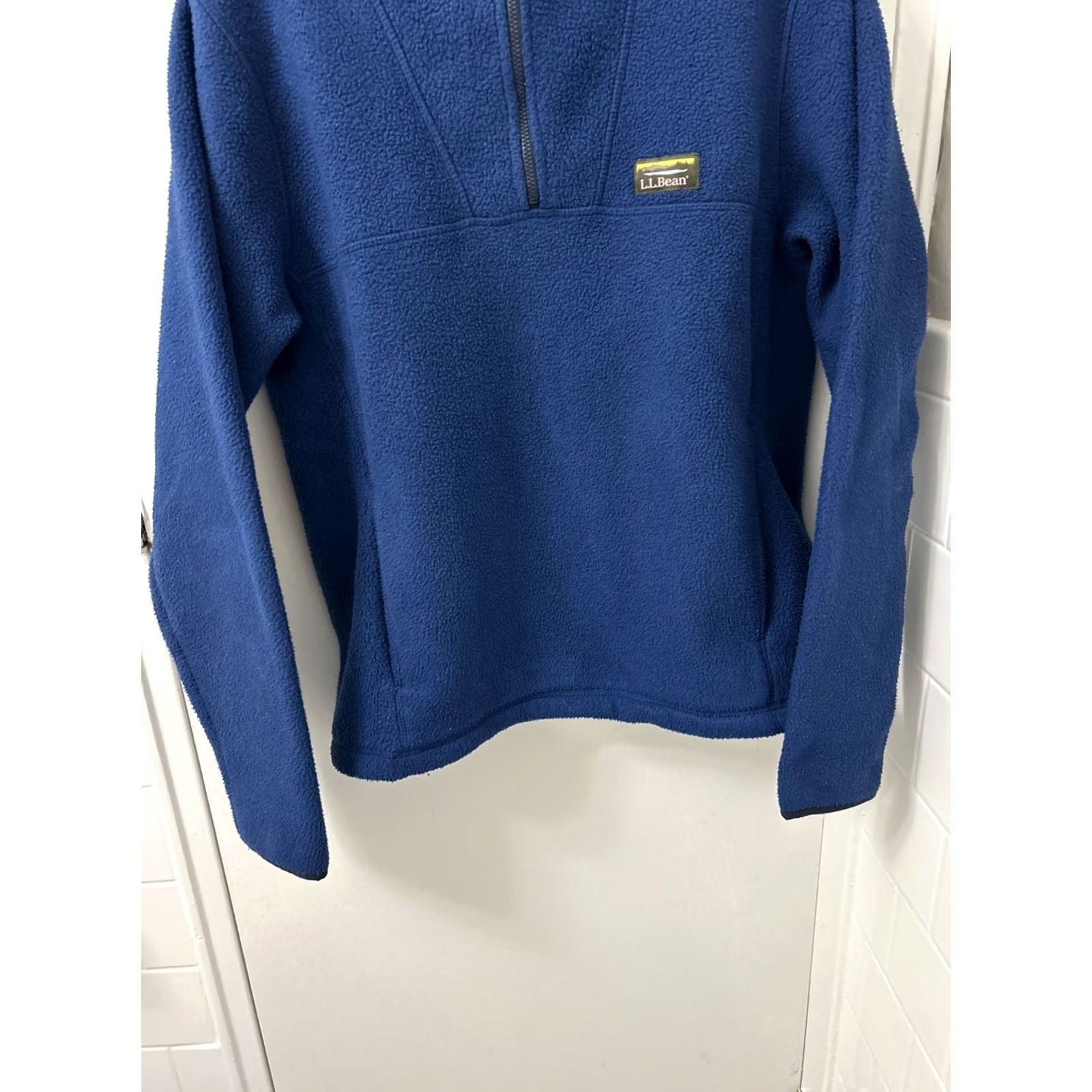 Vintage VINTAGE: No LL Bean Sweater Mens Small Blue Katahdin Fleece Pullover 1/4 Zip Pockets 511605 Size US S / EU 44-46 / 1 - 3 Thumbnail
