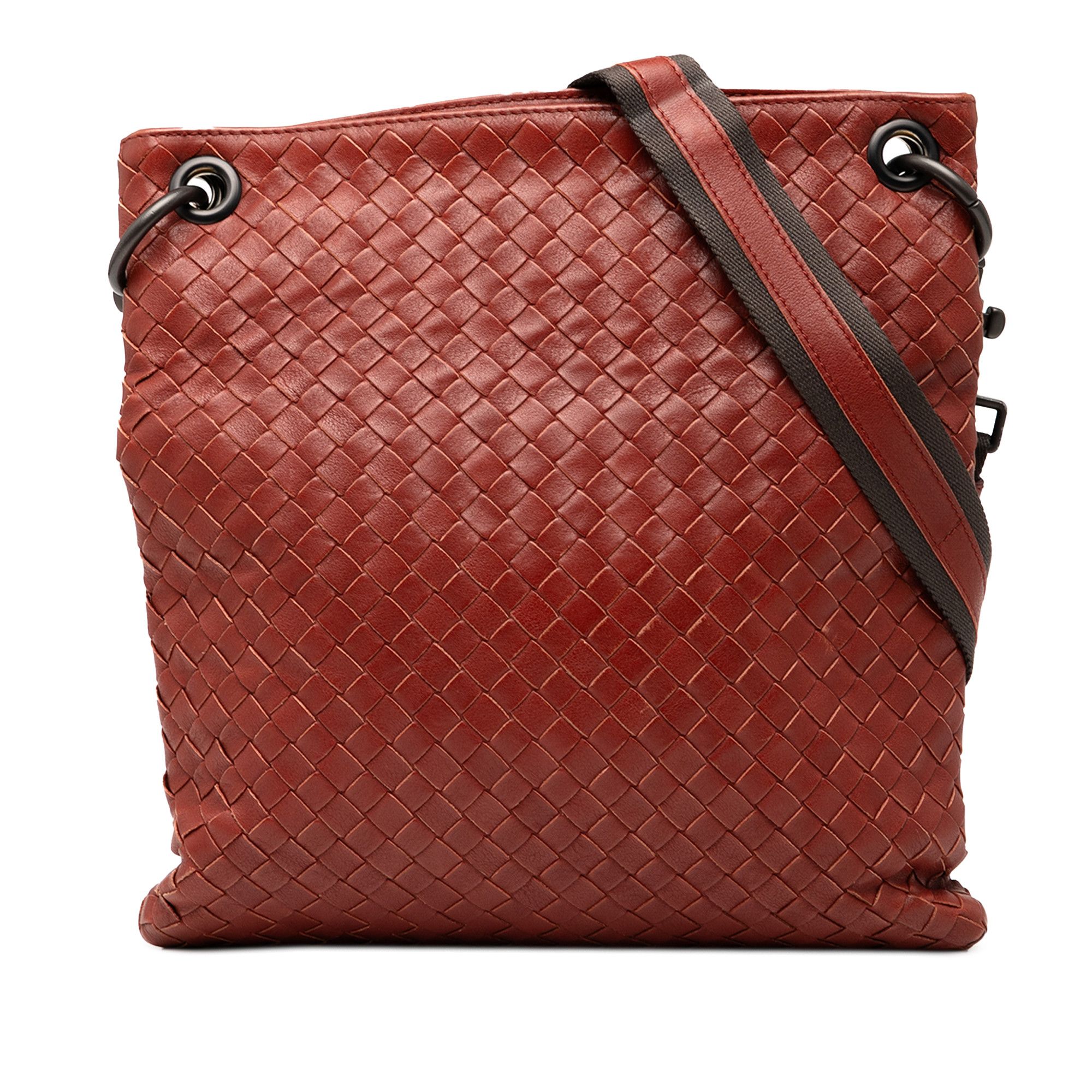 Bottega Veneta Bottega Veneta Leather Intrecciato Crossbody Size ONE SIZE - 1 Thumbnail