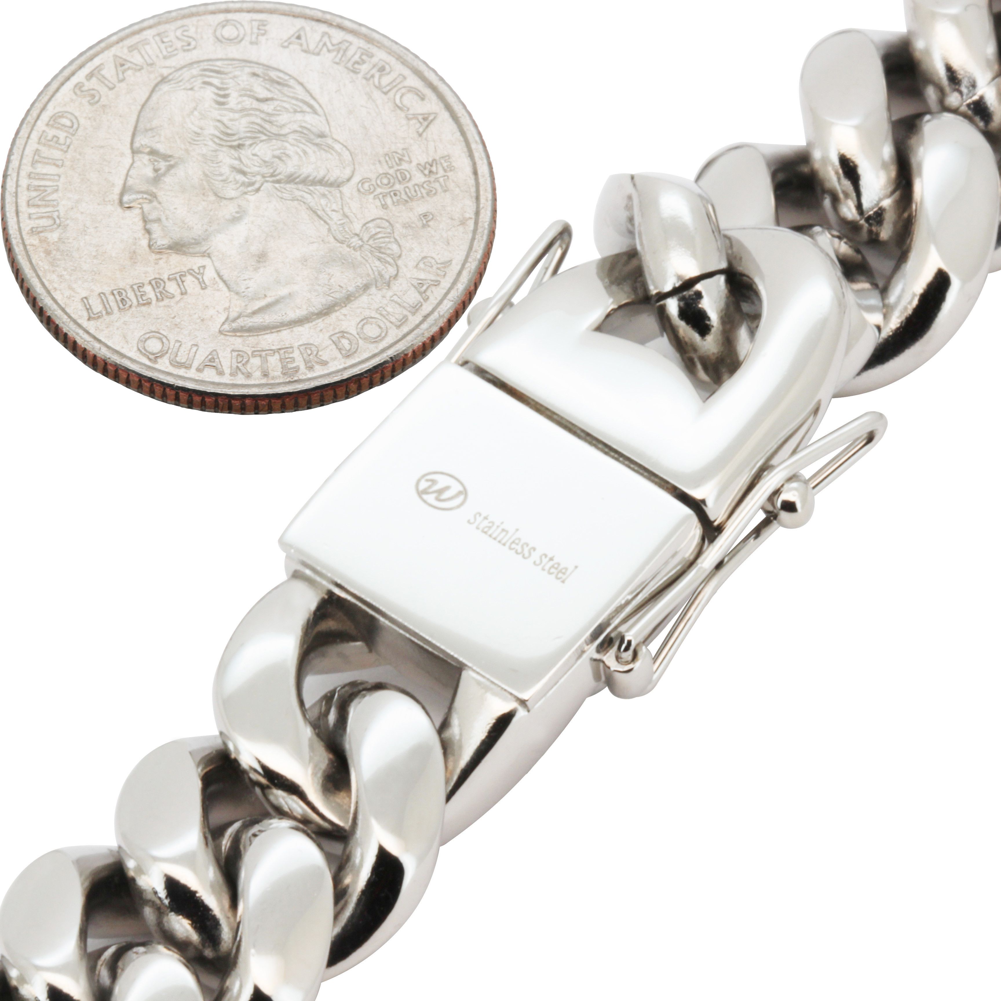Other 316L Stainless Steel 14mm Miami Cuban Link Chain Necklace24" Size ONE SIZE - 3 Thumbnail