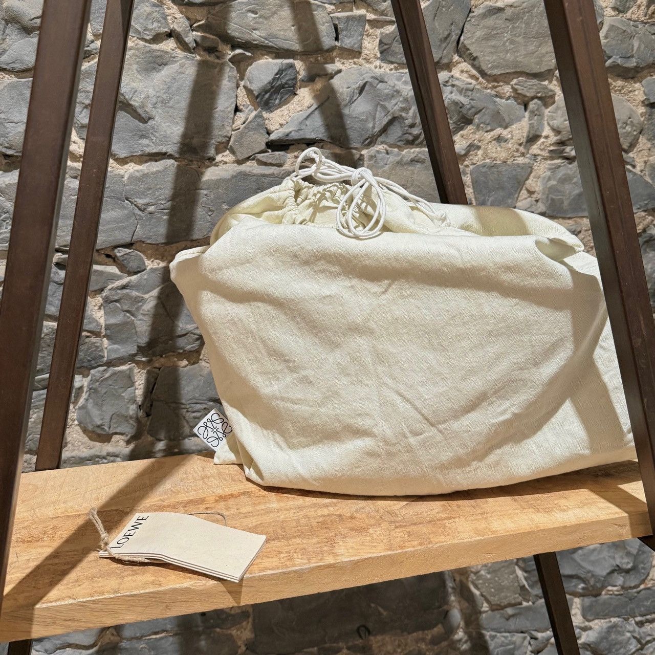 Loewe LOEWE Brown Leather Beige Raffia Medium Basket Tote Bag Size ONE SIZE - 13 Thumbnail