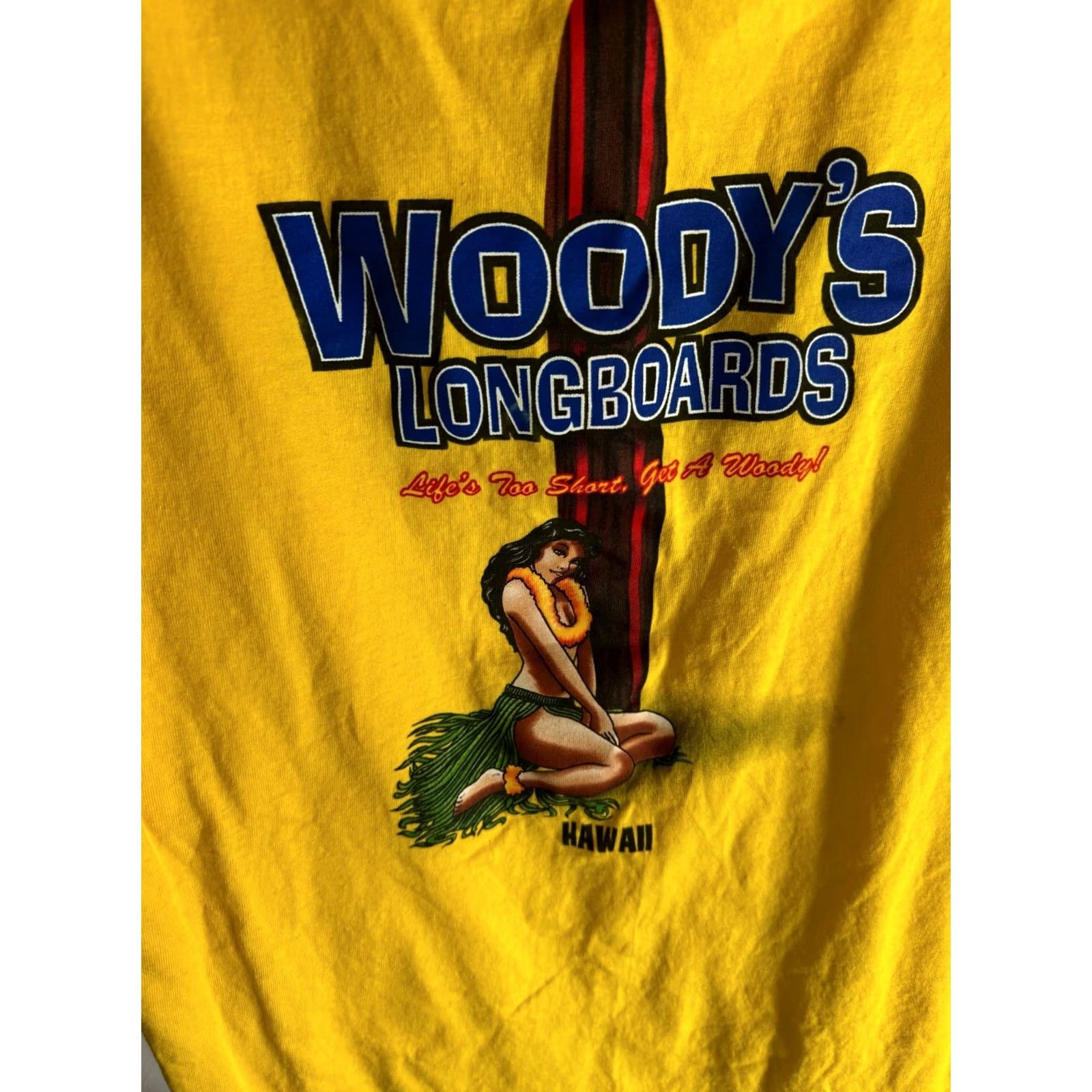 Vintage Woodys Long Boards Hawaii TEE T SHIRT Large L Mens Size US L / EU 52-54 / 3 - 2 Thumbnail