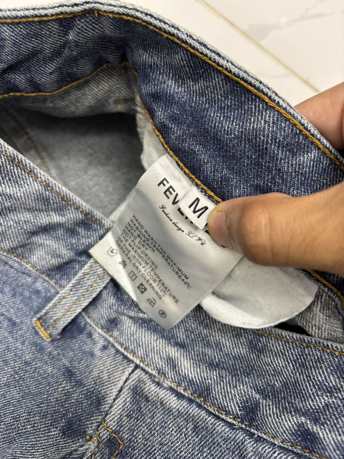 Undercover Artisanal Panel Cut Out Wide Leg Baggy Flare Jeans Fever2222 Size US 29 - 13 Thumbnail
