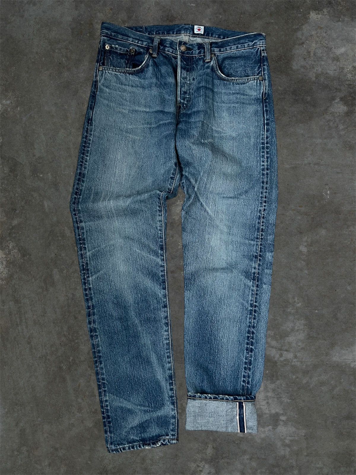 Edwin Blue selvedge denim edwin made in japan rare washed Size US 32 / EU 48 - 1 Thumbnail
