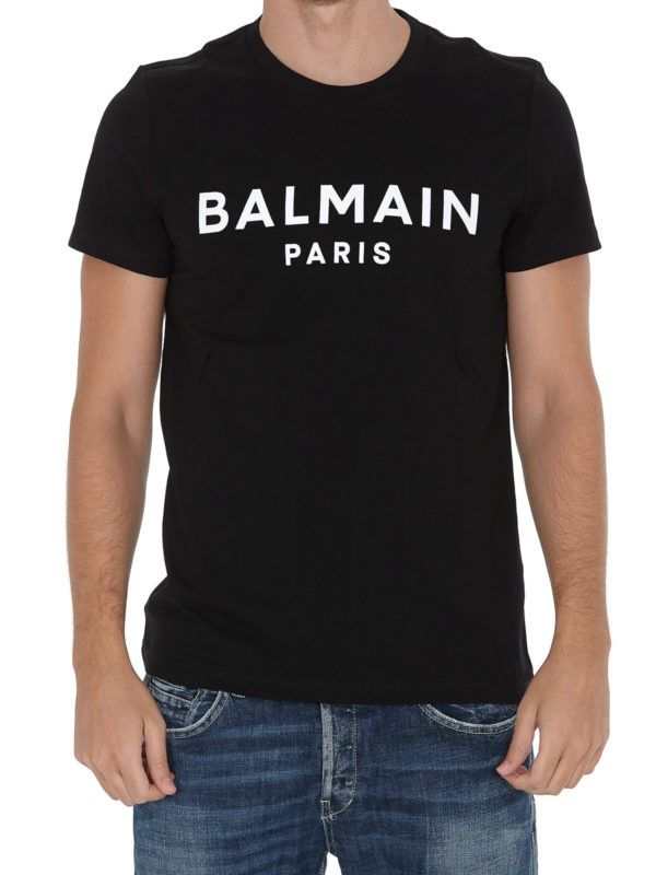 Balmain o1s1wg110925 Cotton T-Shirt in Black Size US S / EU 44-46 / 1 - 2 Thumbnail