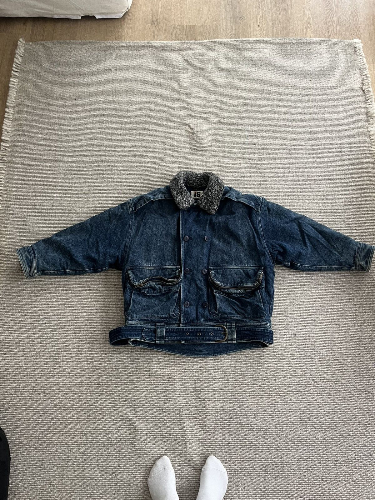 Issey Miyake Issey Miyake I.S Sport 80s Denim Jacket Size US L / EU 52-54 / 3 - 1 Thumbnail