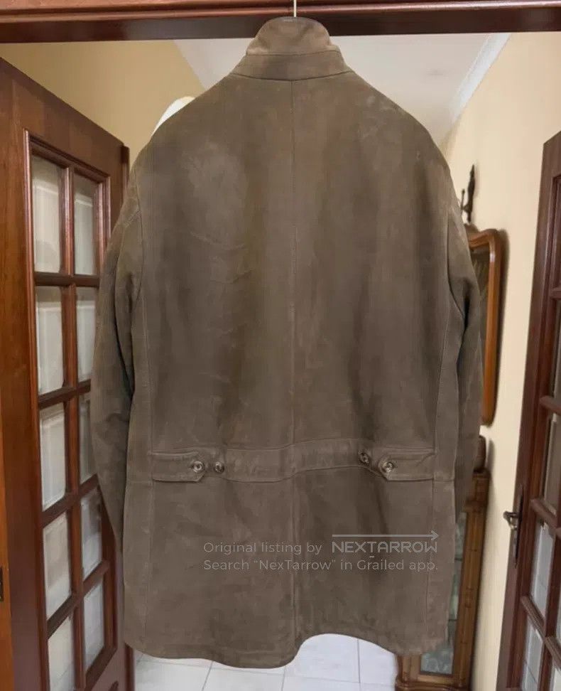 Loro Piana Loro Piana Leather Coat (Fur Lined with Pure Cashmere) Size US XL / EU 56 / 4 - 8 Thumbnail