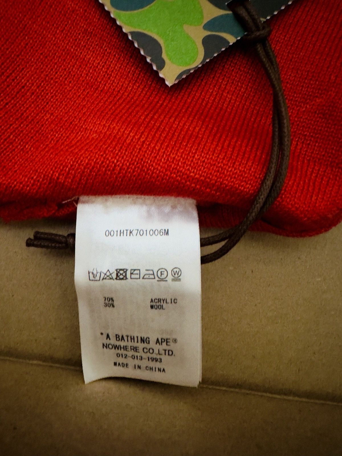 Bape {BNWT} Bape WGM Shark Camo/Red Beanie Size ONE SIZE - 5 Thumbnail