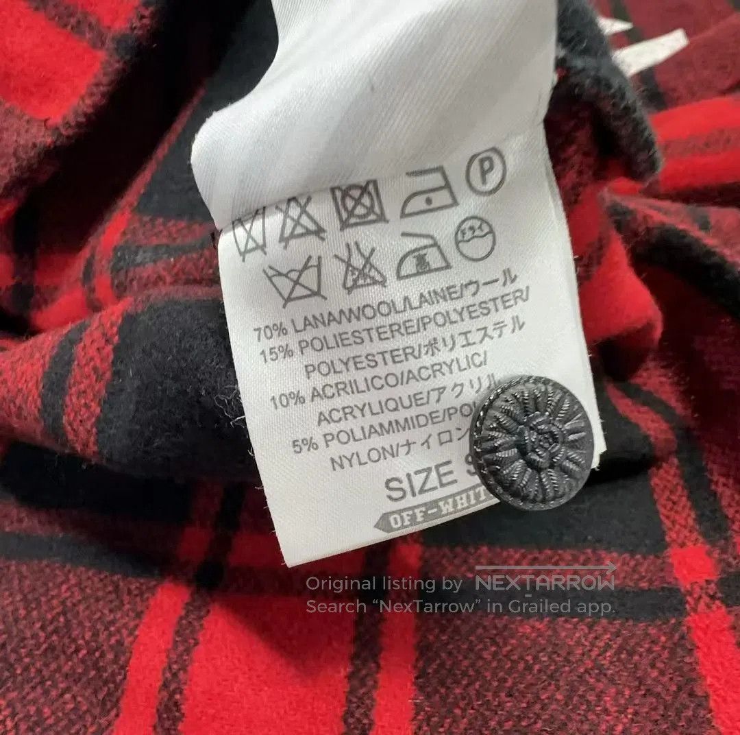 Off-White OFF-WHITE Red Plaid Button-Up Shirt for All 0079. Size US S / EU 44-46 / 1 - 7 Thumbnail