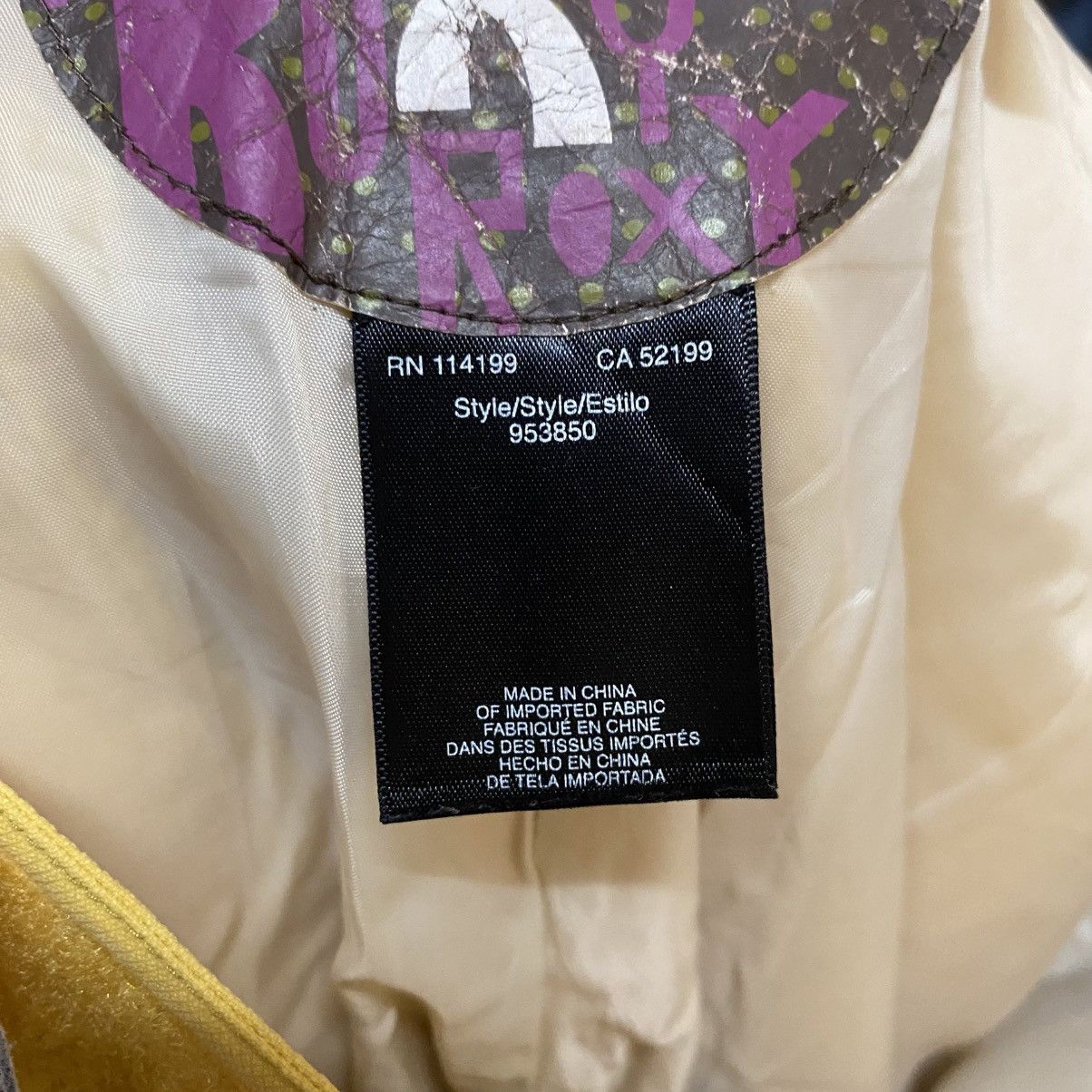 Japanese Brand DL Roxy Winter Sport Yellow Pants #C1123 Size 26" / US 2 / IT 38 - 25 Thumbnail