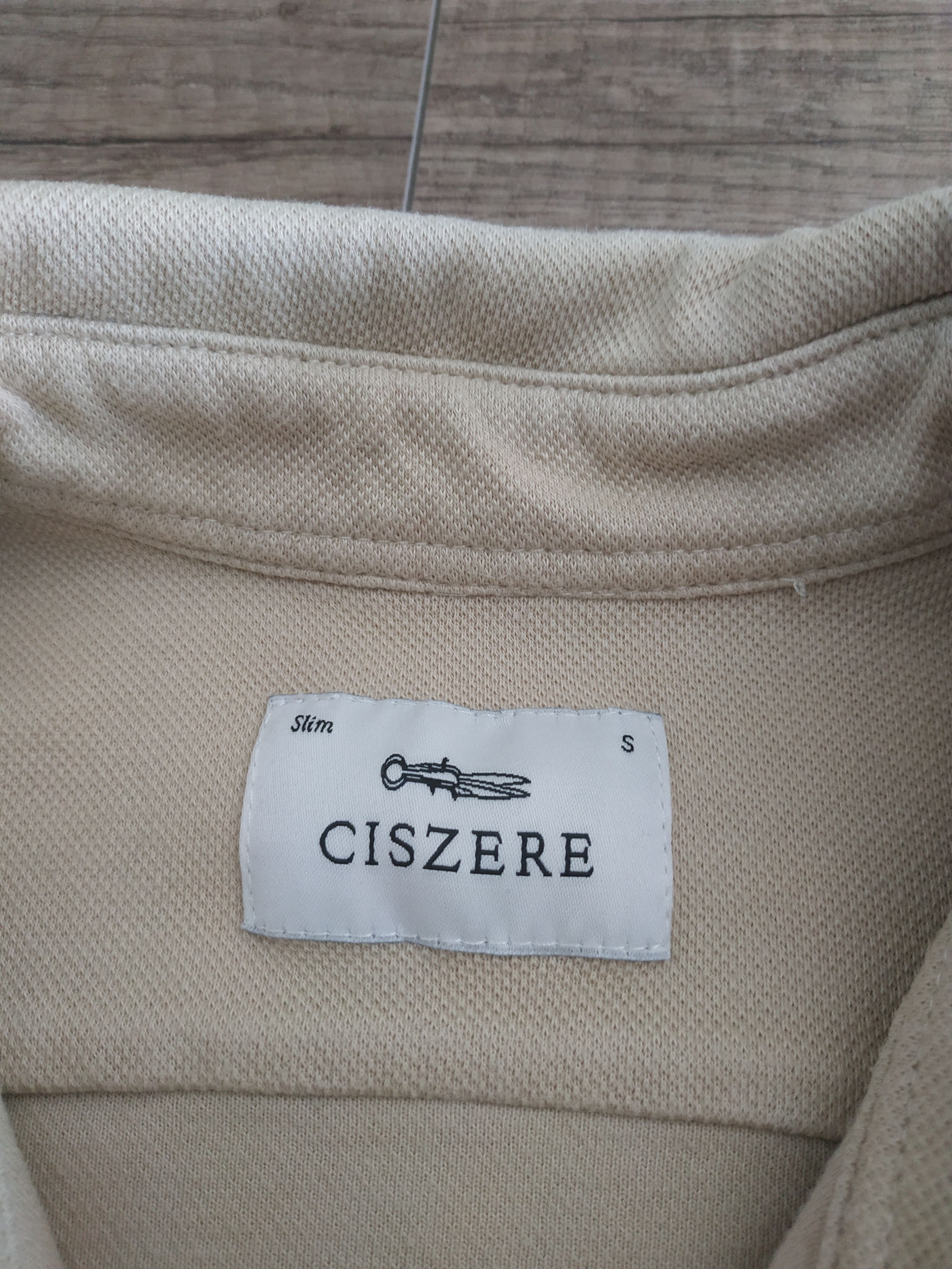 Designer CISZERE Beige Men's Button Up Shirt, s. SMALL Size US S / EU 44-46 / 1 - 9 Thumbnail