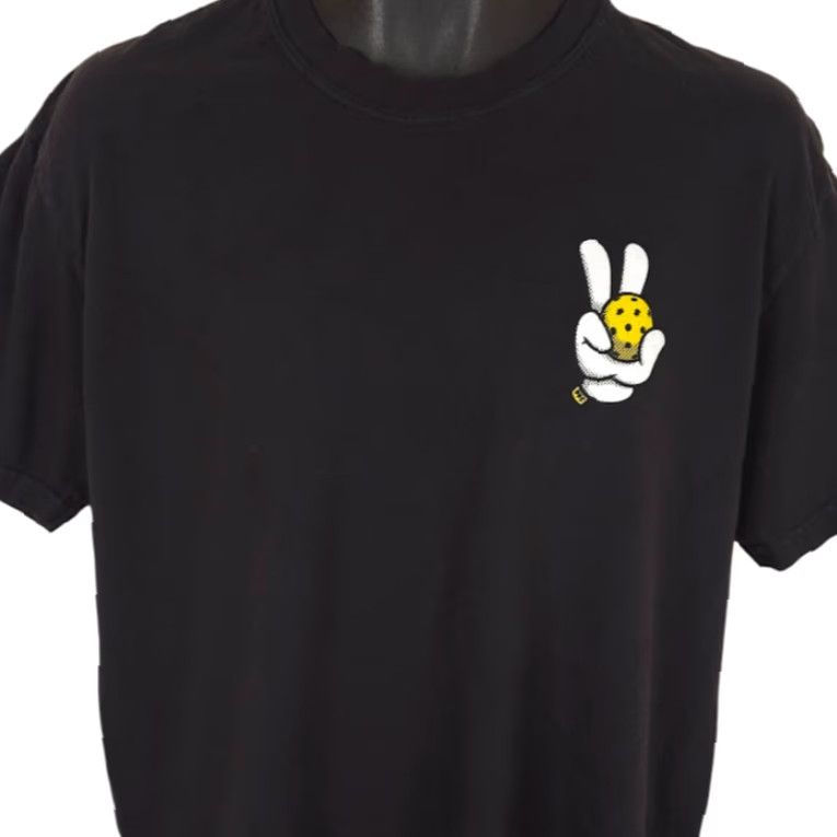 Vintage Pickleball Friends Club T Shirt Mens Large Black PBFC Las Vegas Made In USA Size US L / EU 52-54 / 3 - 2 Thumbnail
