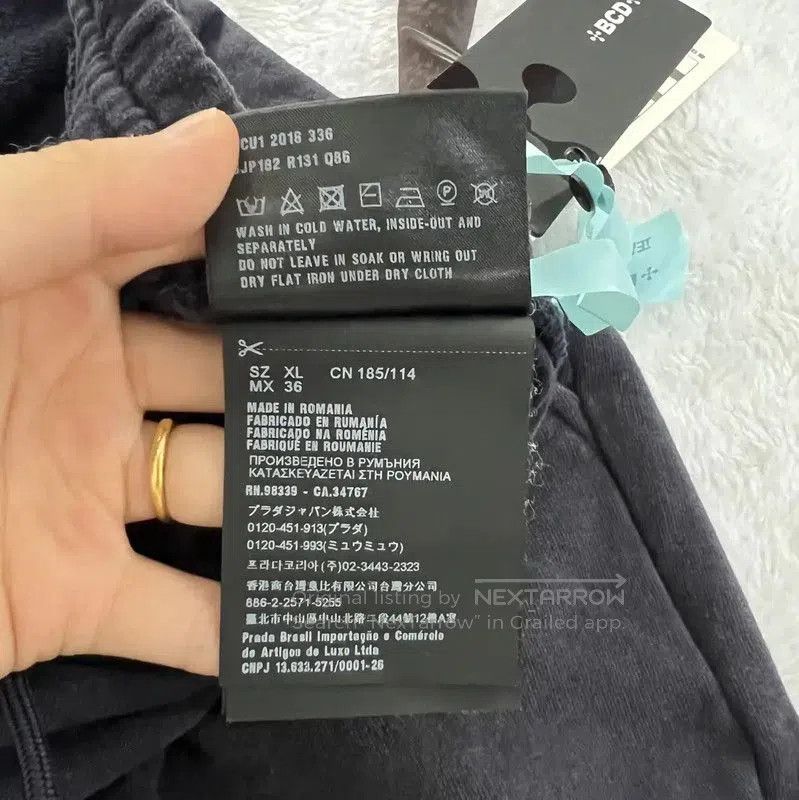 Prada Prada Men's Black Cotton Casual Pants. Size US 34 / EU 50 - 4 Thumbnail