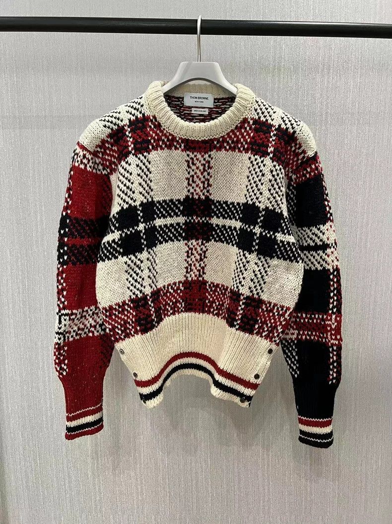 Thom Browne Thom browne British-style pullover round-neck sweater 2503- Size US S / EU 44-46 / 1 - 1 Thumbnail