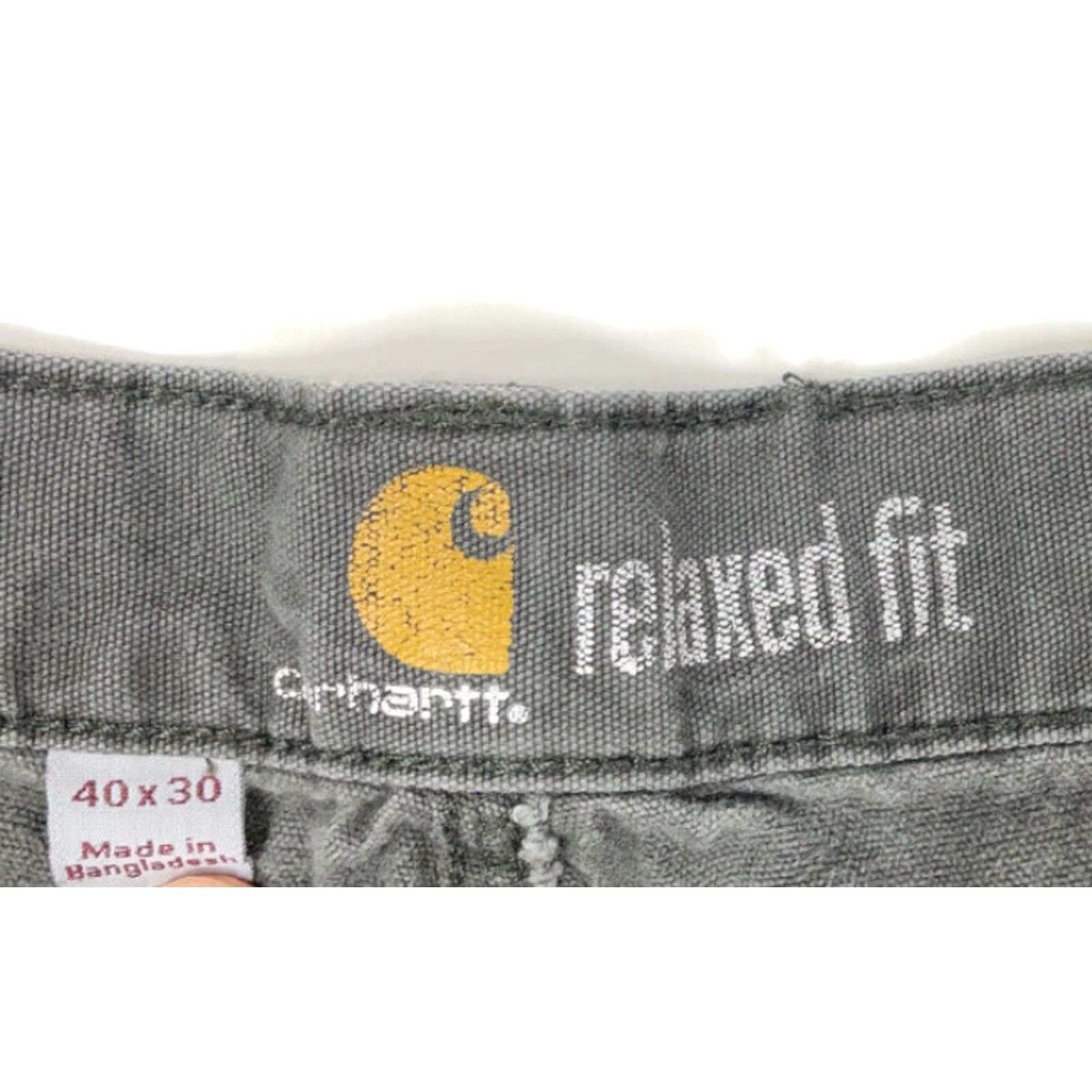 Carhartt Carhartt Relaxed Fit Pants Gray Casual 36 x 27 Chino Men's Size US 37 - 3 Thumbnail