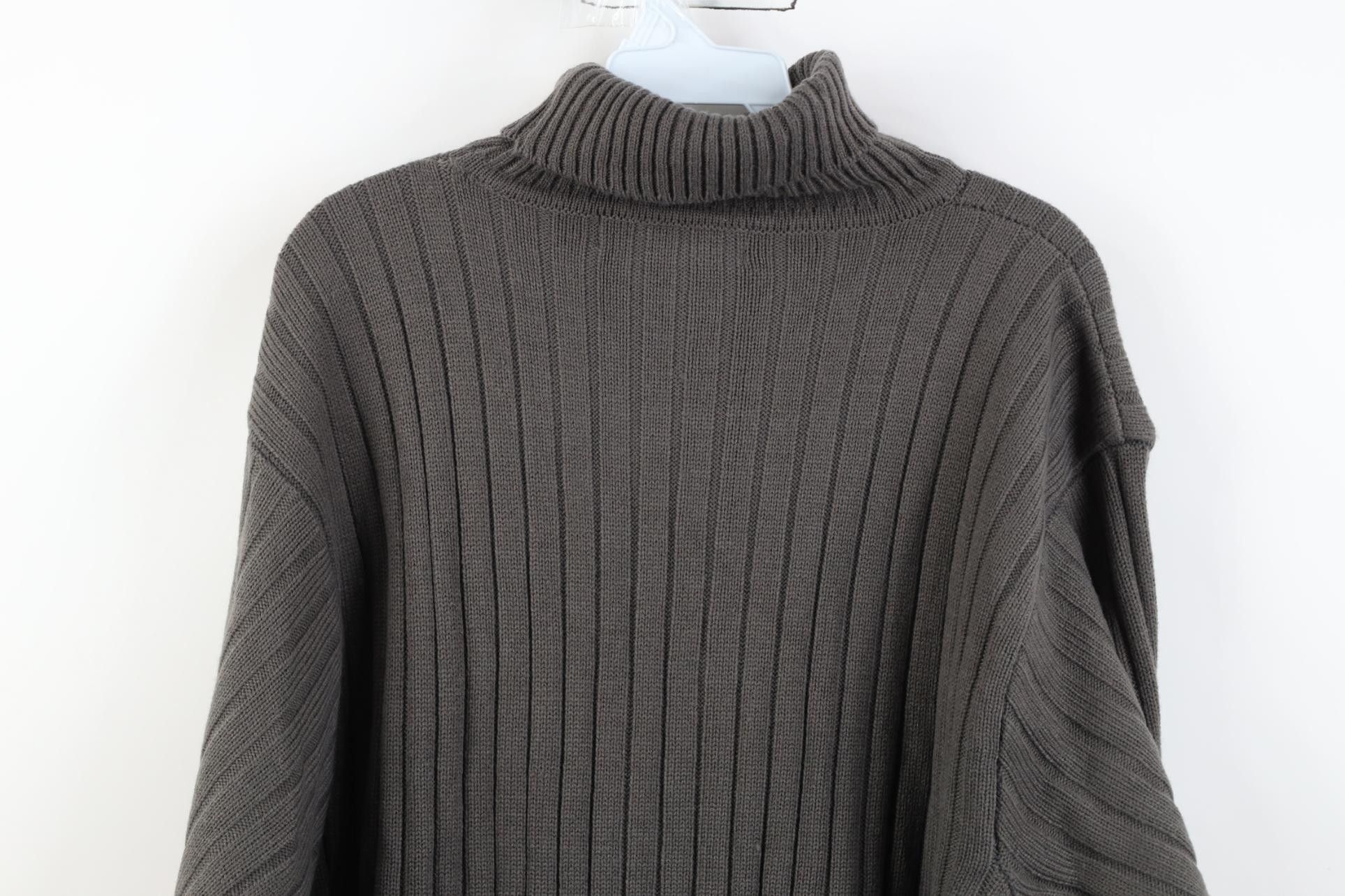 Vintage Deadstock Vintage 90s Y2K Streetwear Knit Turtleneck Sweater Size US L / EU 52-54 / 3 - 9 Thumbnail