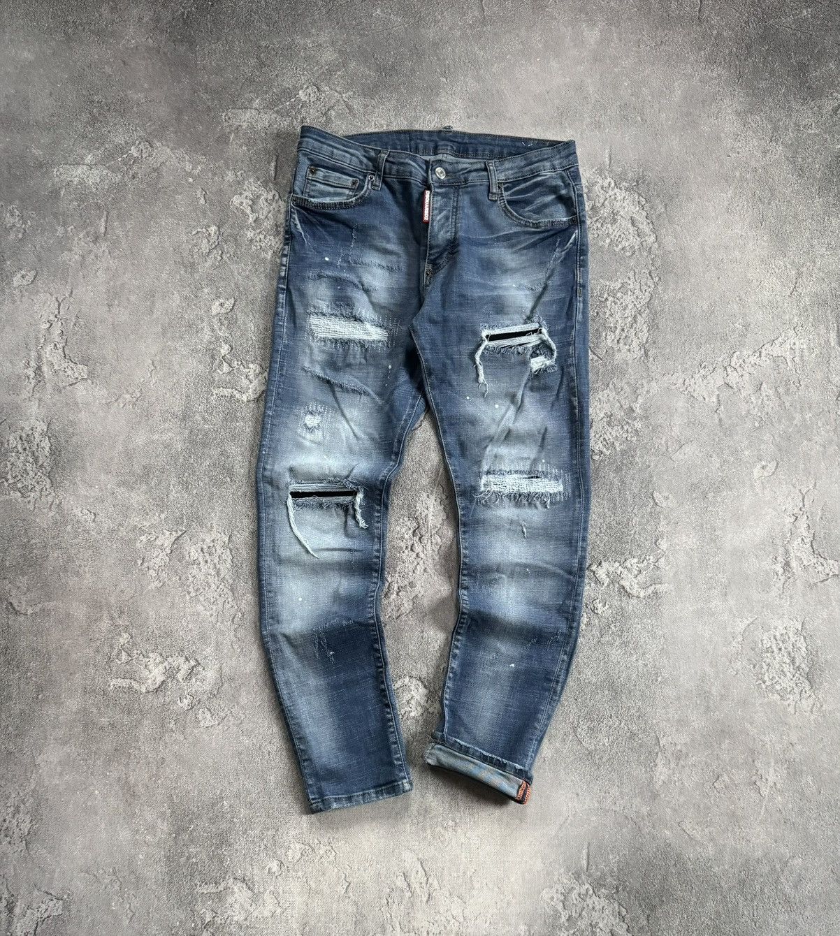 Dsquared2 Dsquared2 48size distressed denim pants trousers jeans Y2K Size US 34 / EU 50 - 1 Thumbnail