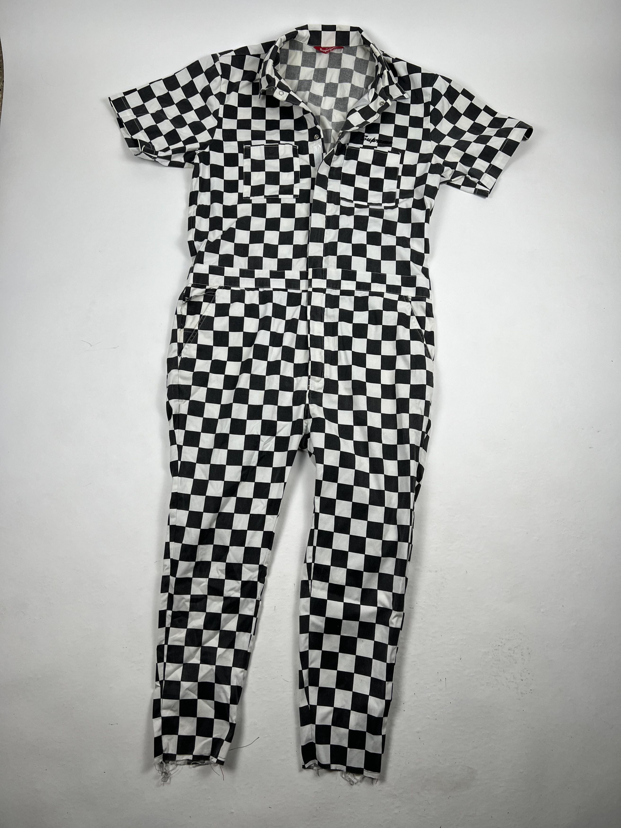 image of Supreme Checkered Overalls, Men's (Size Medium)