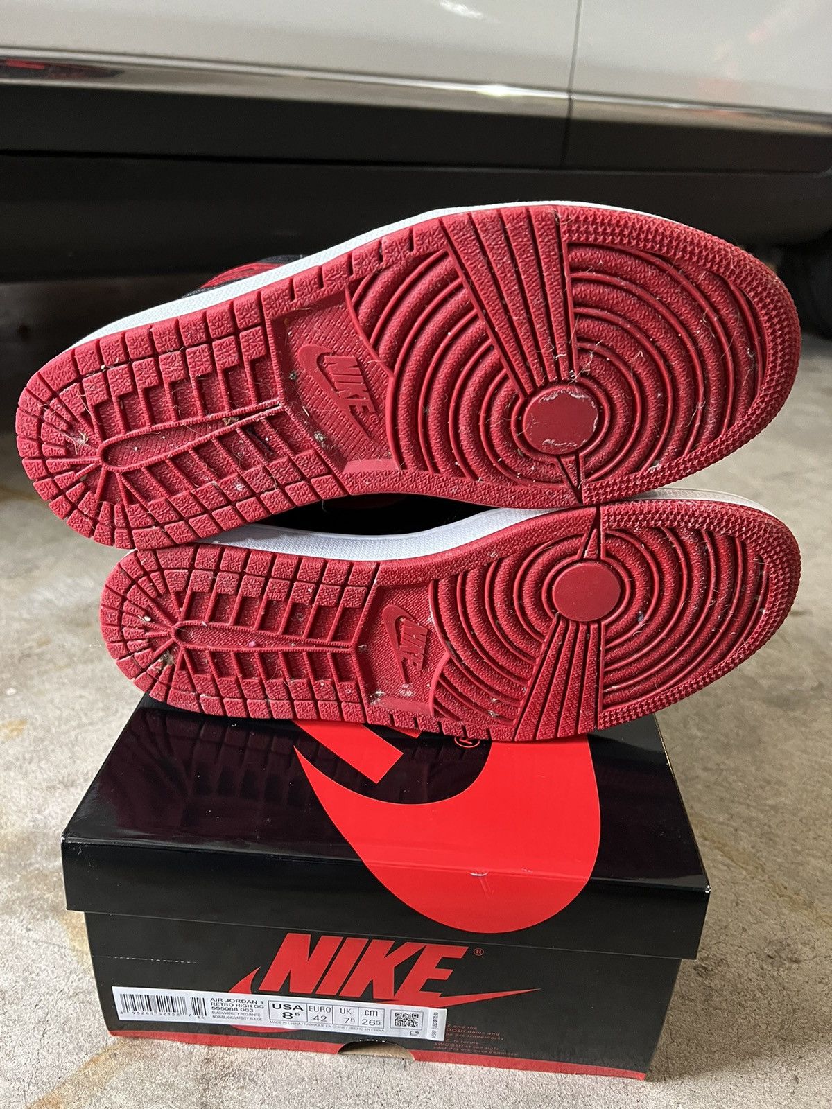 Jordan Brand Jordan 1 High Patent Bred Size US 8.5 / EU 41-42 - 6 Thumbnail