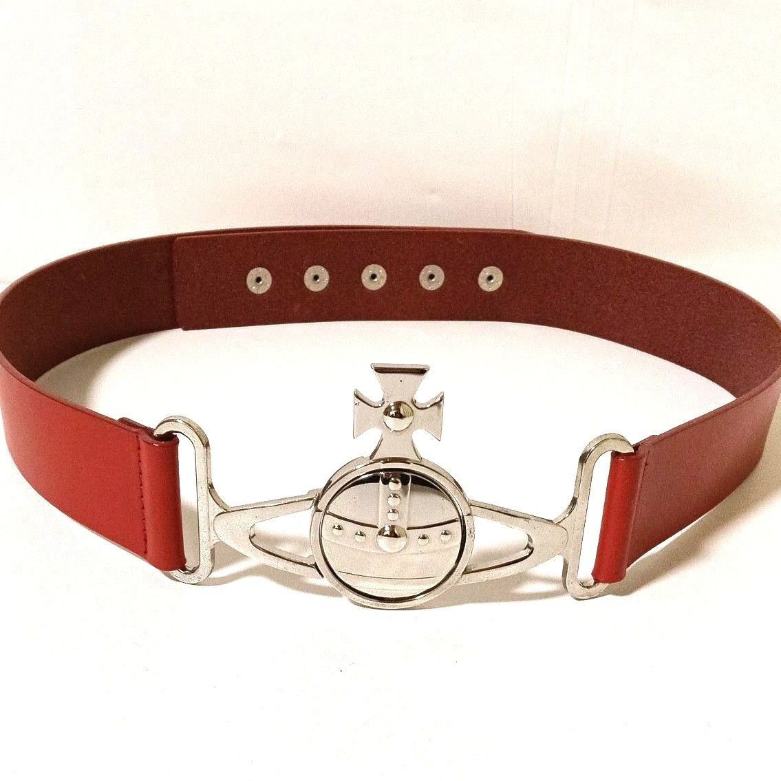 Vivienne Westwood Orb Buckle Leather Belt Size ONE SIZE - 1 Thumbnail