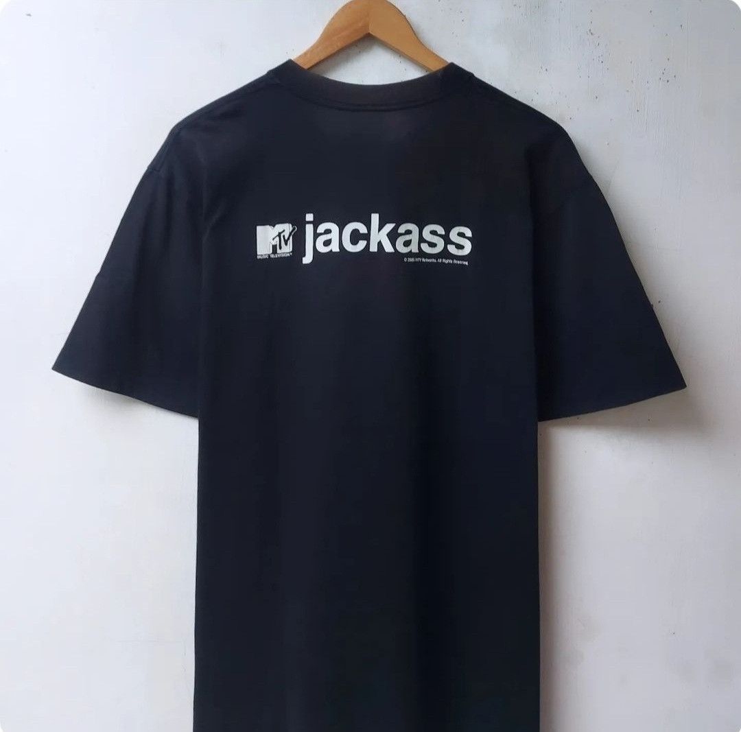 Mtv × Vintage RARE🔥VTG 2005 MTV JACKASS WARNING TSHIRT Size US M / EU 48-50 / 2 - 4 Thumbnail