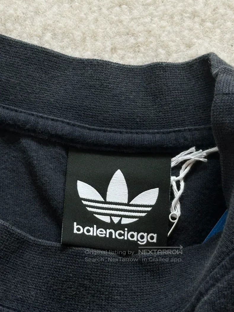 Balenciaga Balenciaga Patchwork vintage distressed short sleeve T-shi Size US XL / EU 56 / 4 - 2 Thumbnail